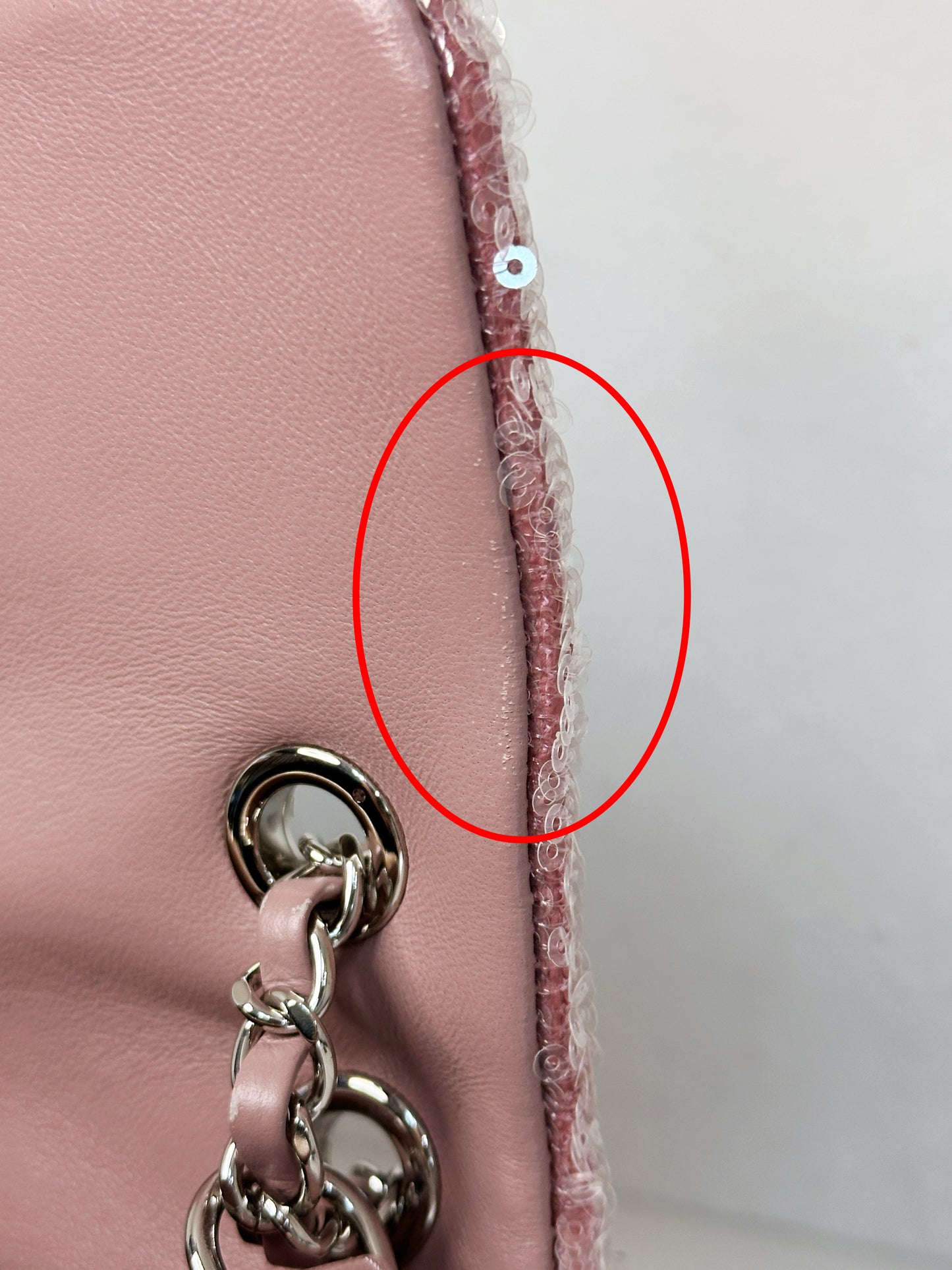 Chanel 18S Sequin Mini Waterfall Flap Pink Blue Yellow 2557 holo card