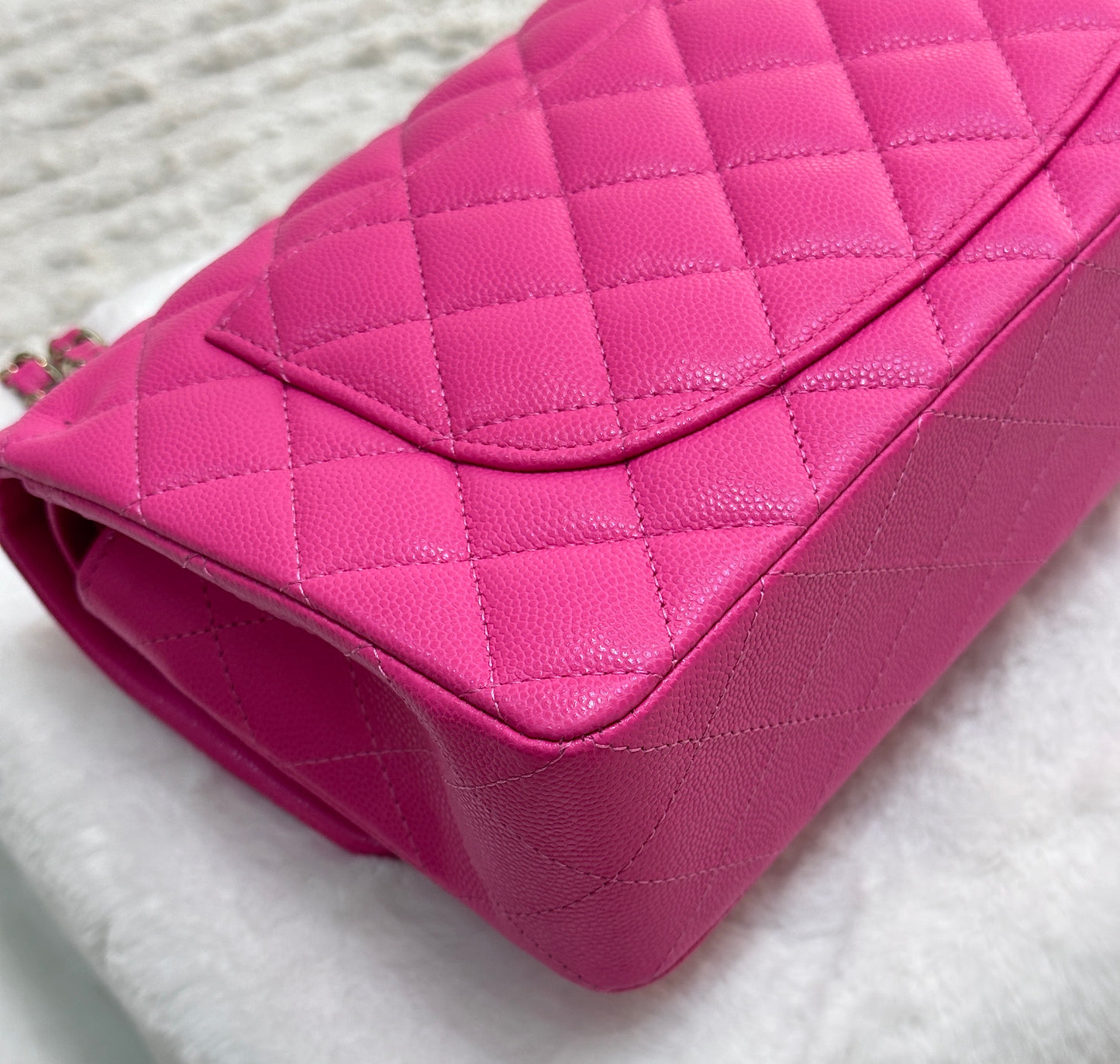 Chanel Classic Quilted Small Double Flap 22K Hot Pink