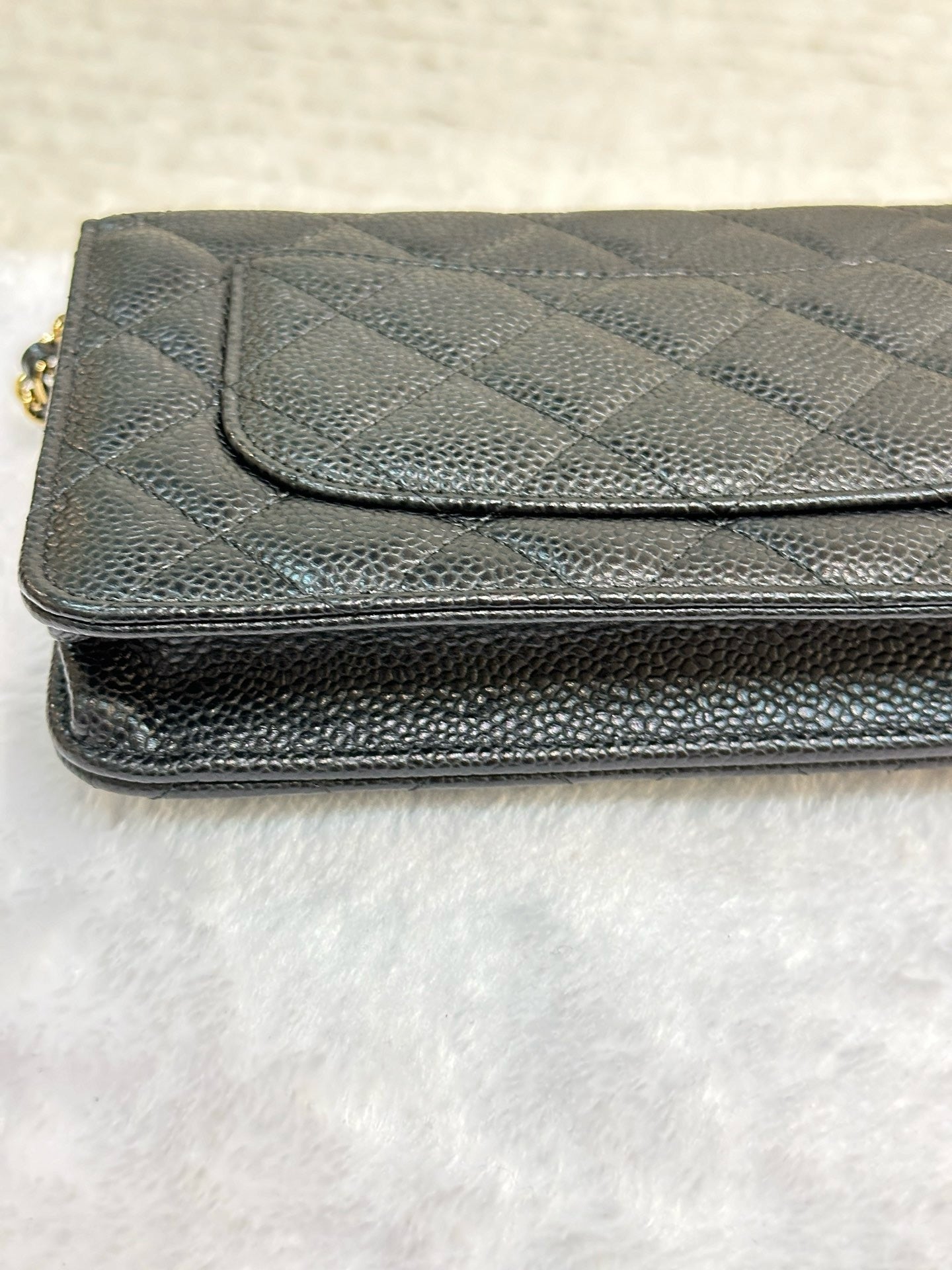 Chanel Classic Wallet on Chain Caviar Black GHW 24 Holo