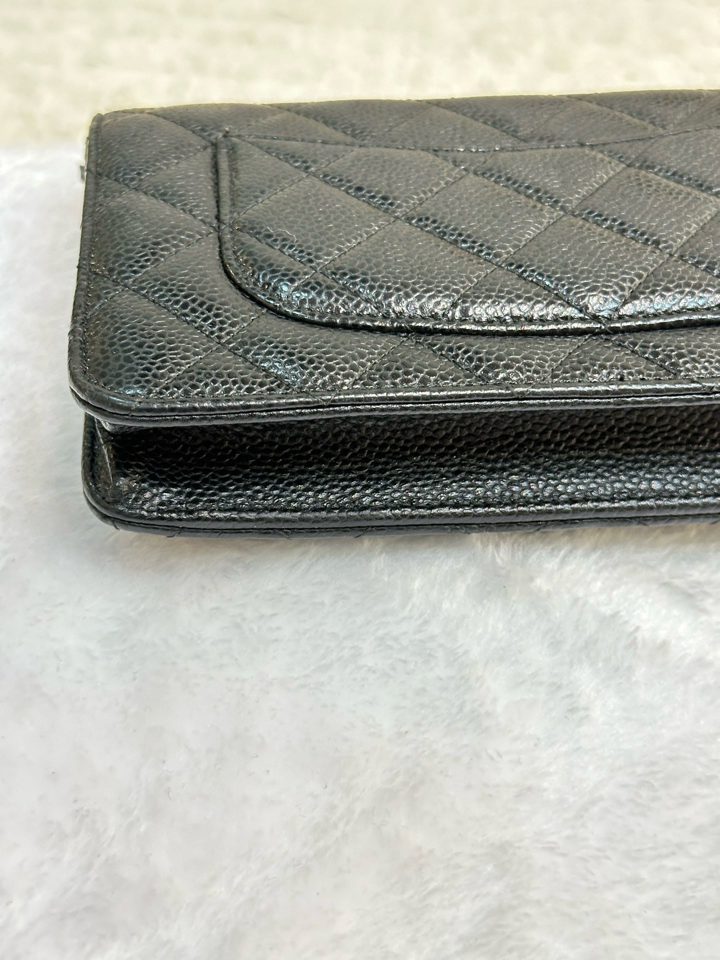 Chanel Classic Wallet on Chain Caviar Black GHW 28 Holo