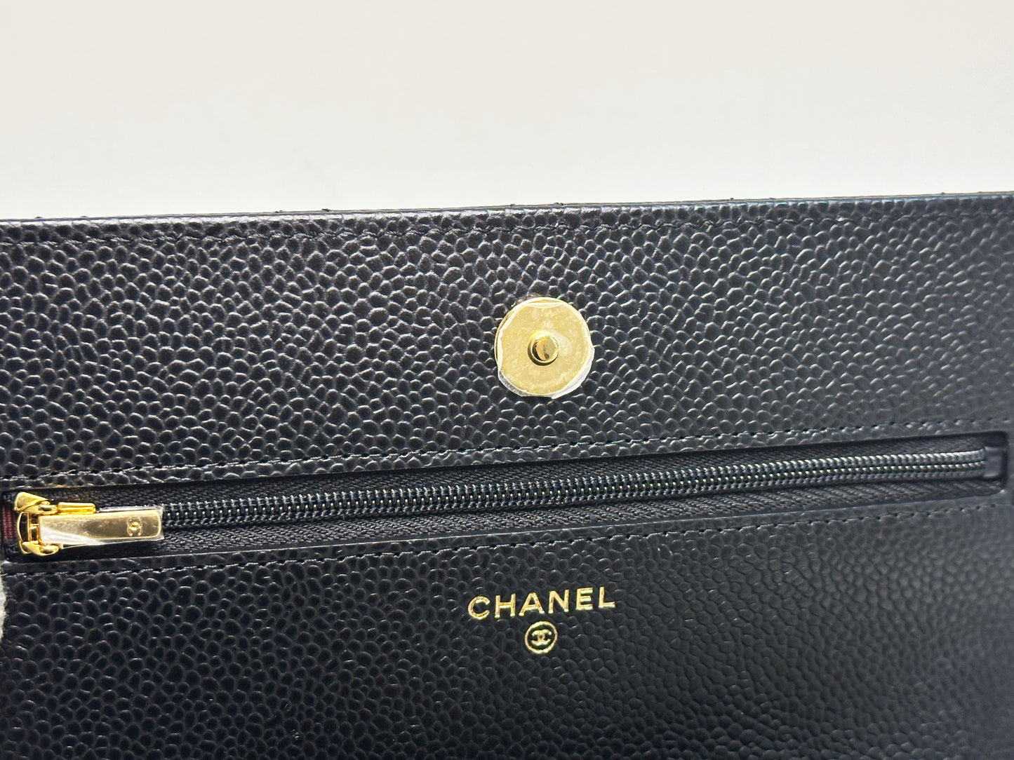 Chanel Classic Wallet on Chain Caviar Black GHW TJ8P microchip