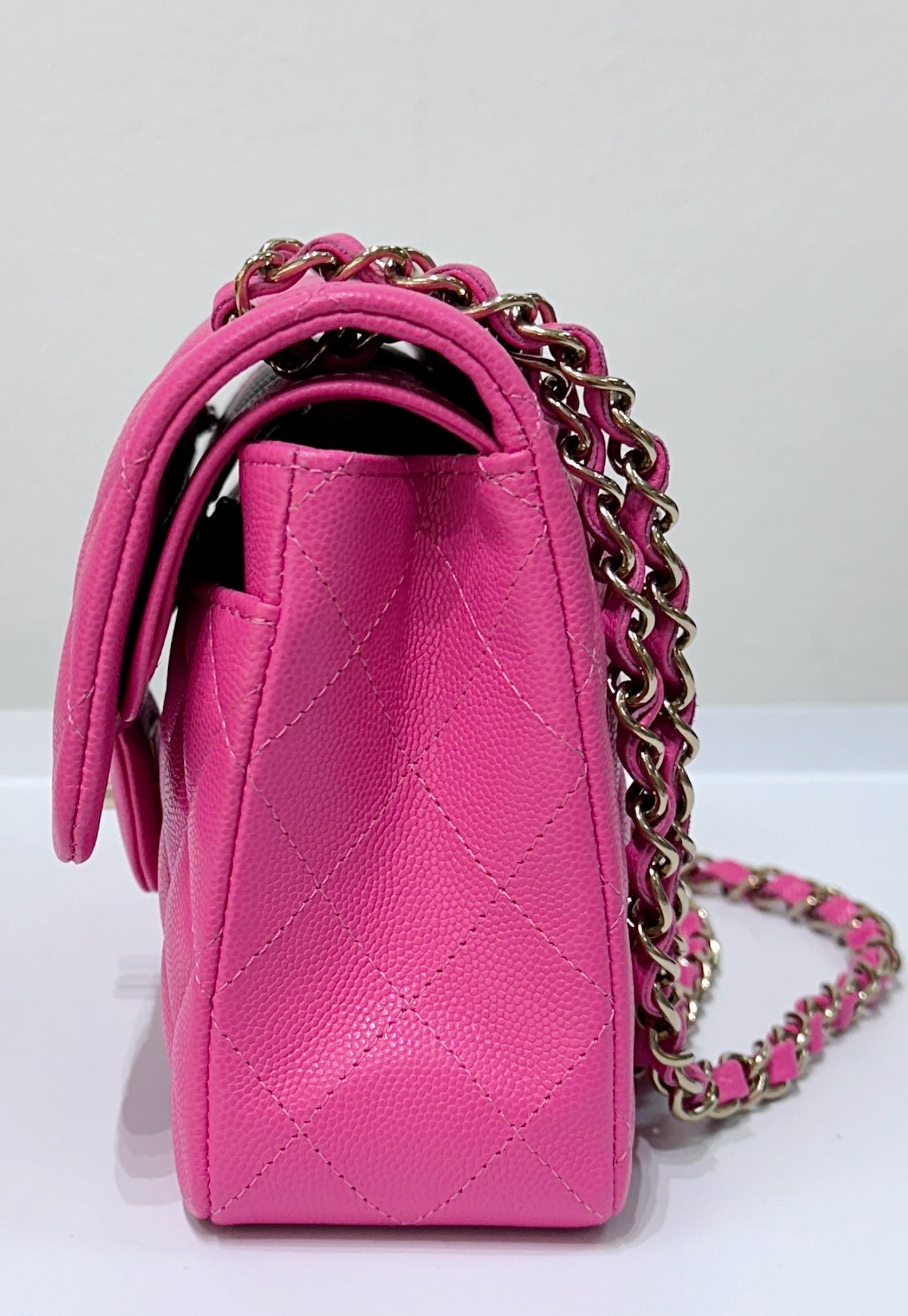 Chanel Classic Quilted Small Double Flap 22K Hot Pink