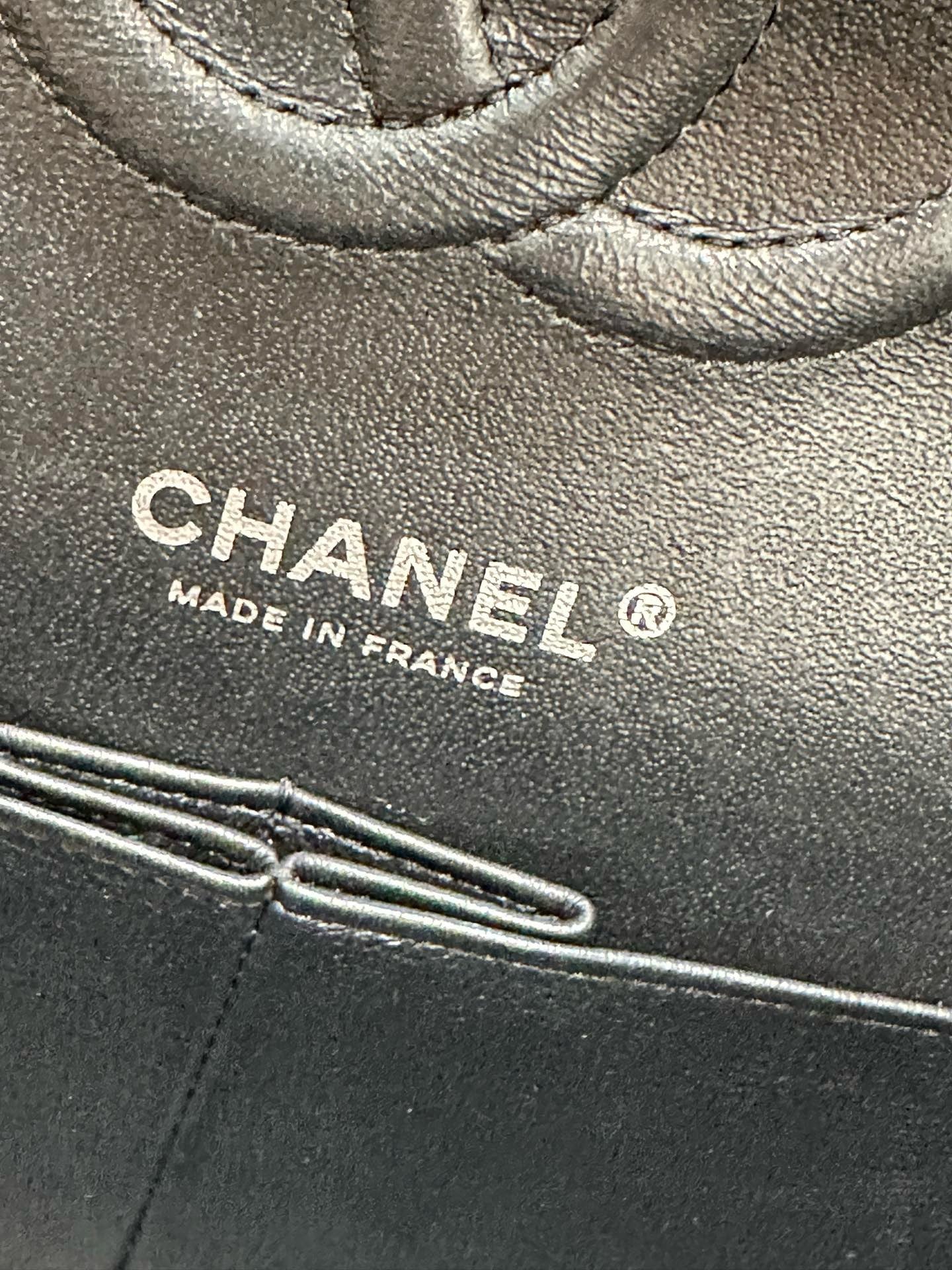 Chanel Medium Calfskin Classic So Black Double Flap Bag