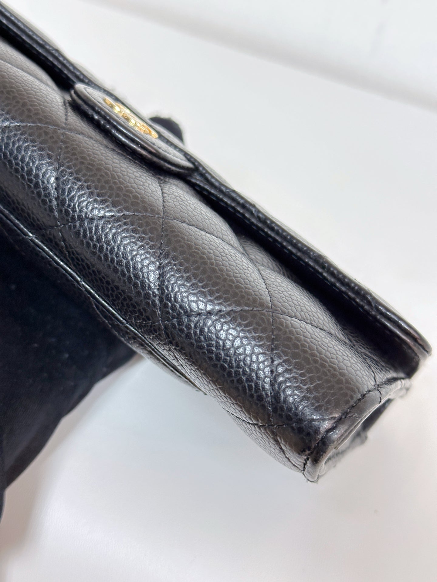 Chanel Classic Flap Long Wallet in GHW 3198 holo card