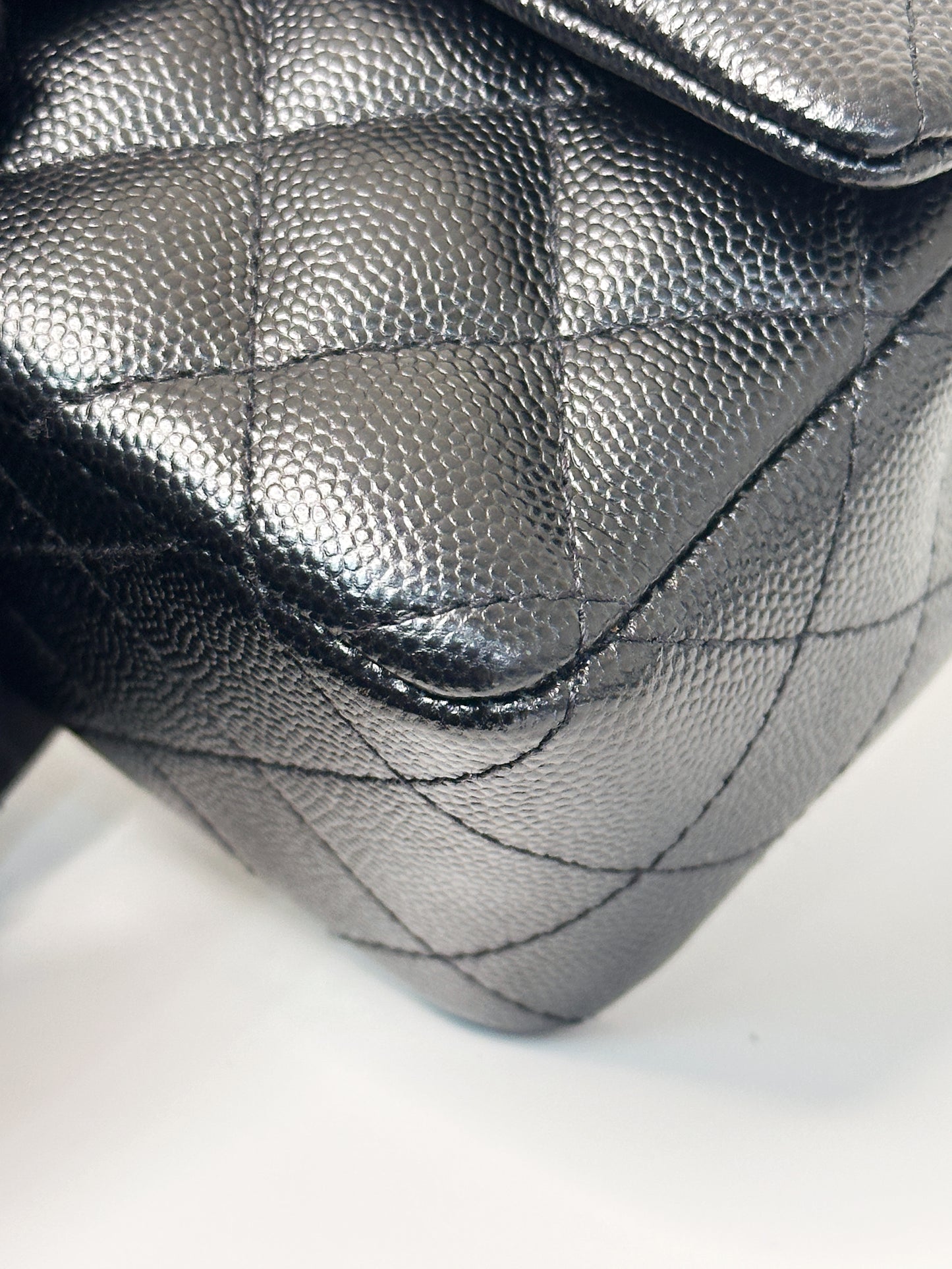 Chanel Mini Rectangular Classic Flap Black Bag 17B LGHW 2456 holo card