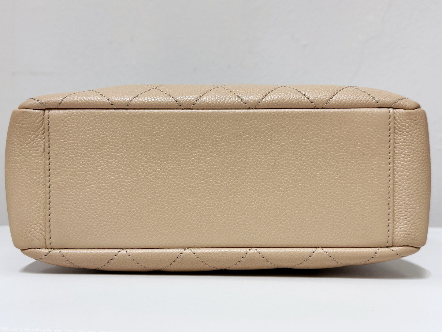 Chanel Caviar Quilted Petit Shopping Tote PST Beige GHW 1551 holo