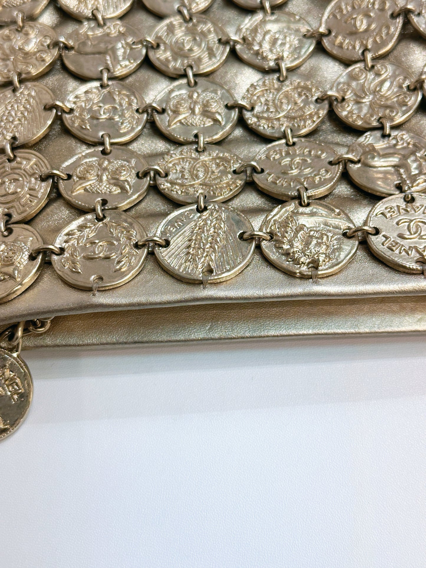 Chanel 18C Gold Medal Evening in Greece Bag Style 2488 holo card