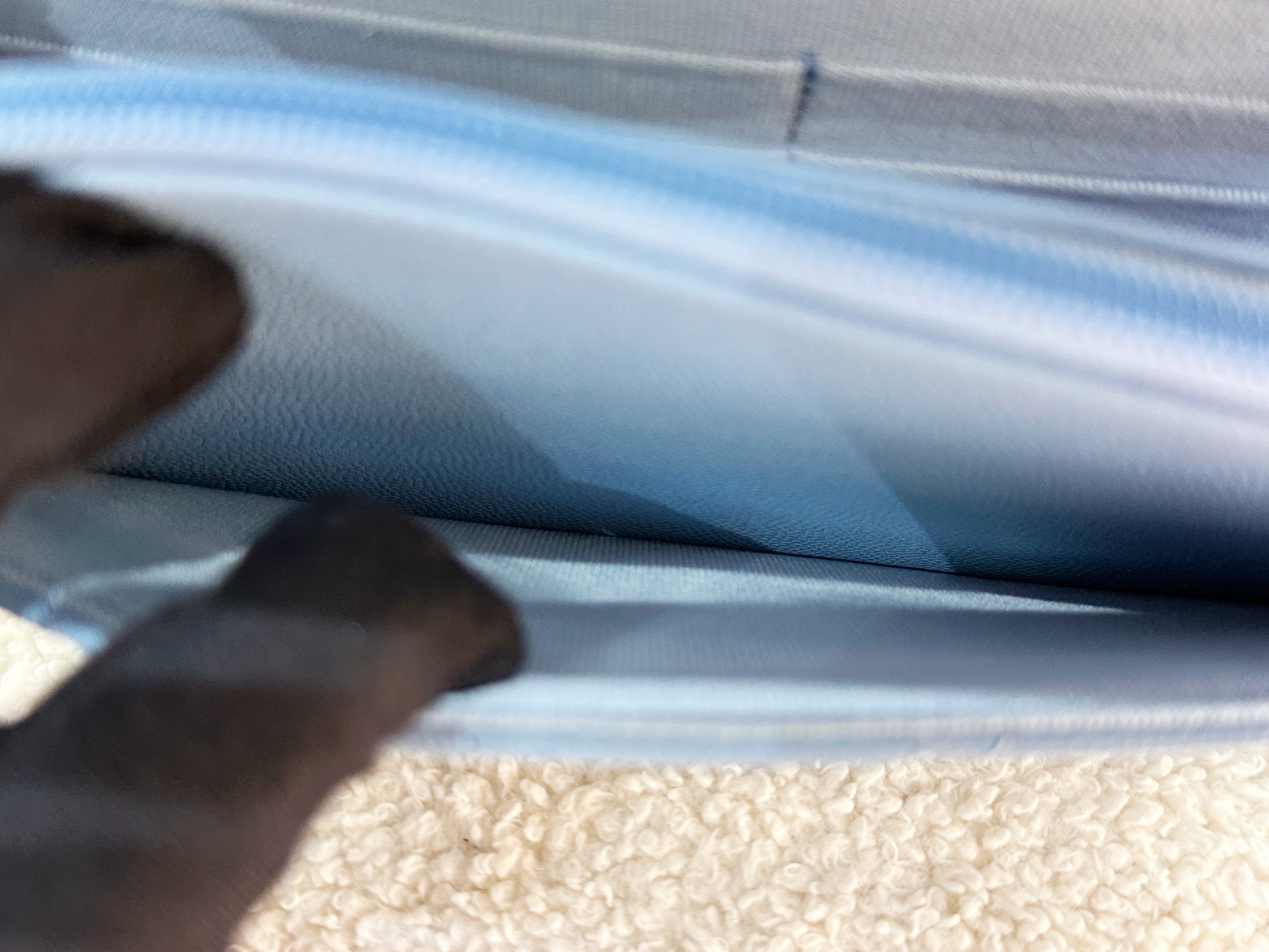 Chanel Classic Wallet on Chain Caviar Blue GHW G1L4 microchip