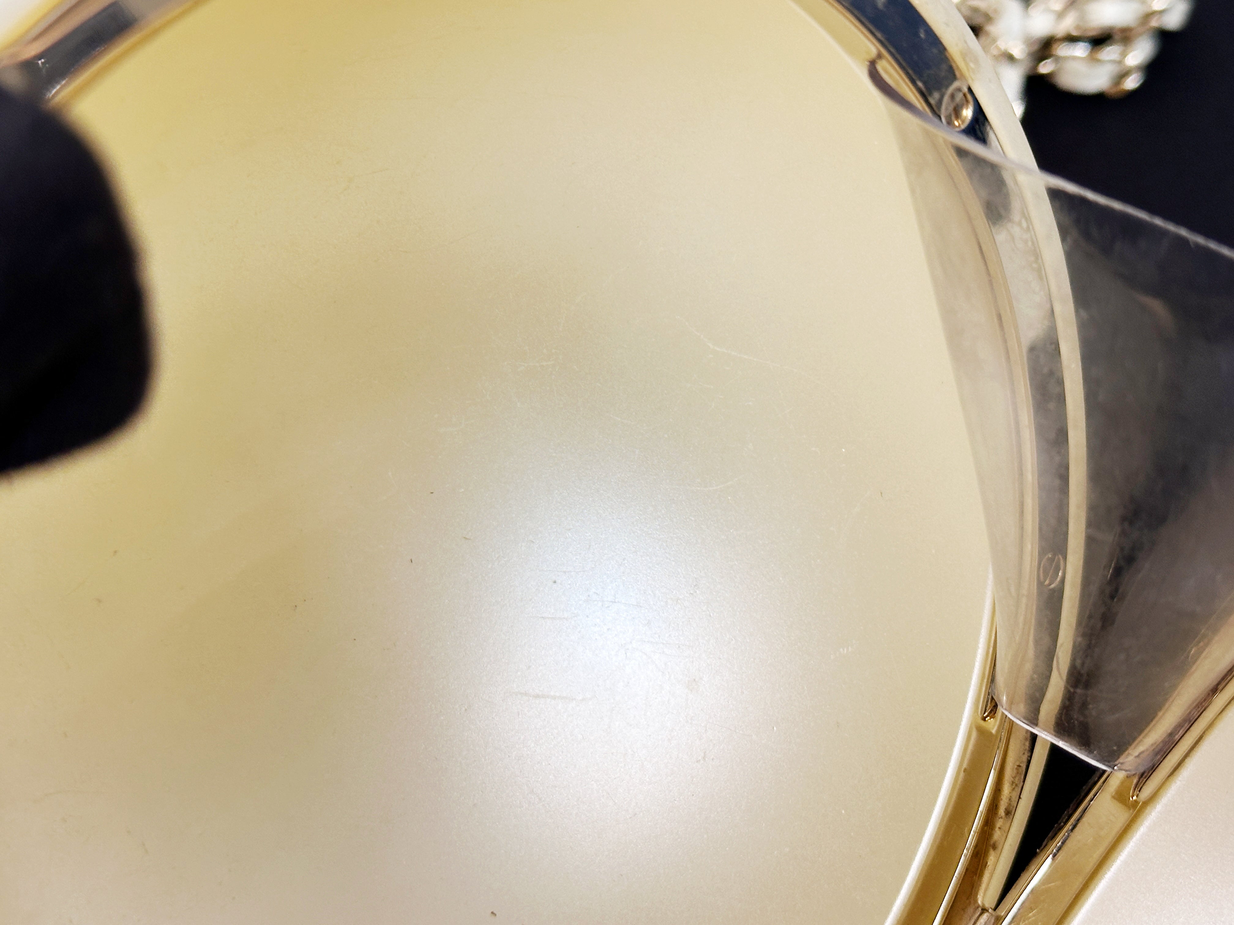 Chanel 15C Round Pearl Plexiglass Minaudiere