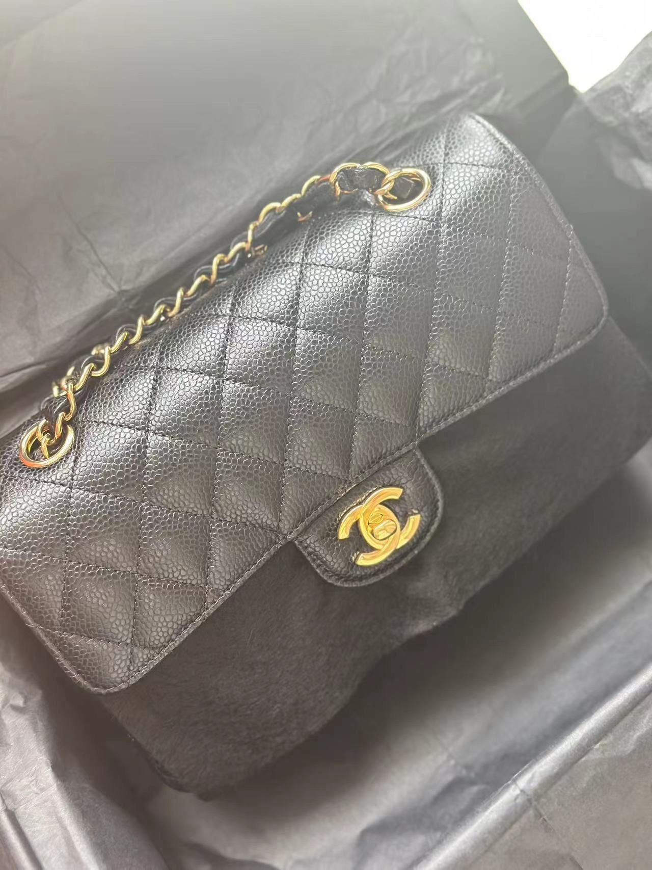 Christian Dior Small Cannage Lambskin My Lady Dior ABC Bag Black GHW