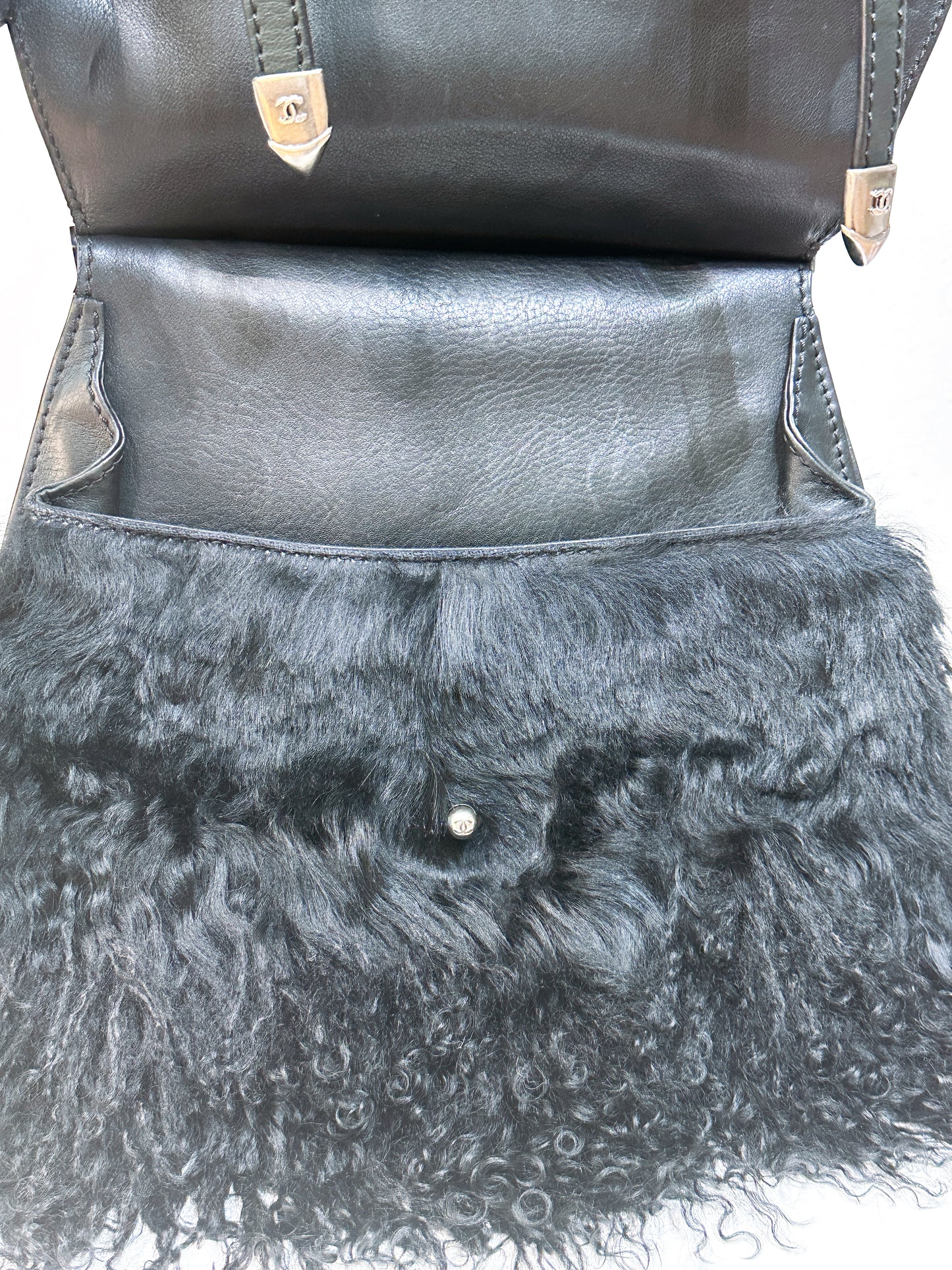 Chanel Paris-Dallas Double Flap Bag Quilted Calfskin and Fur Large