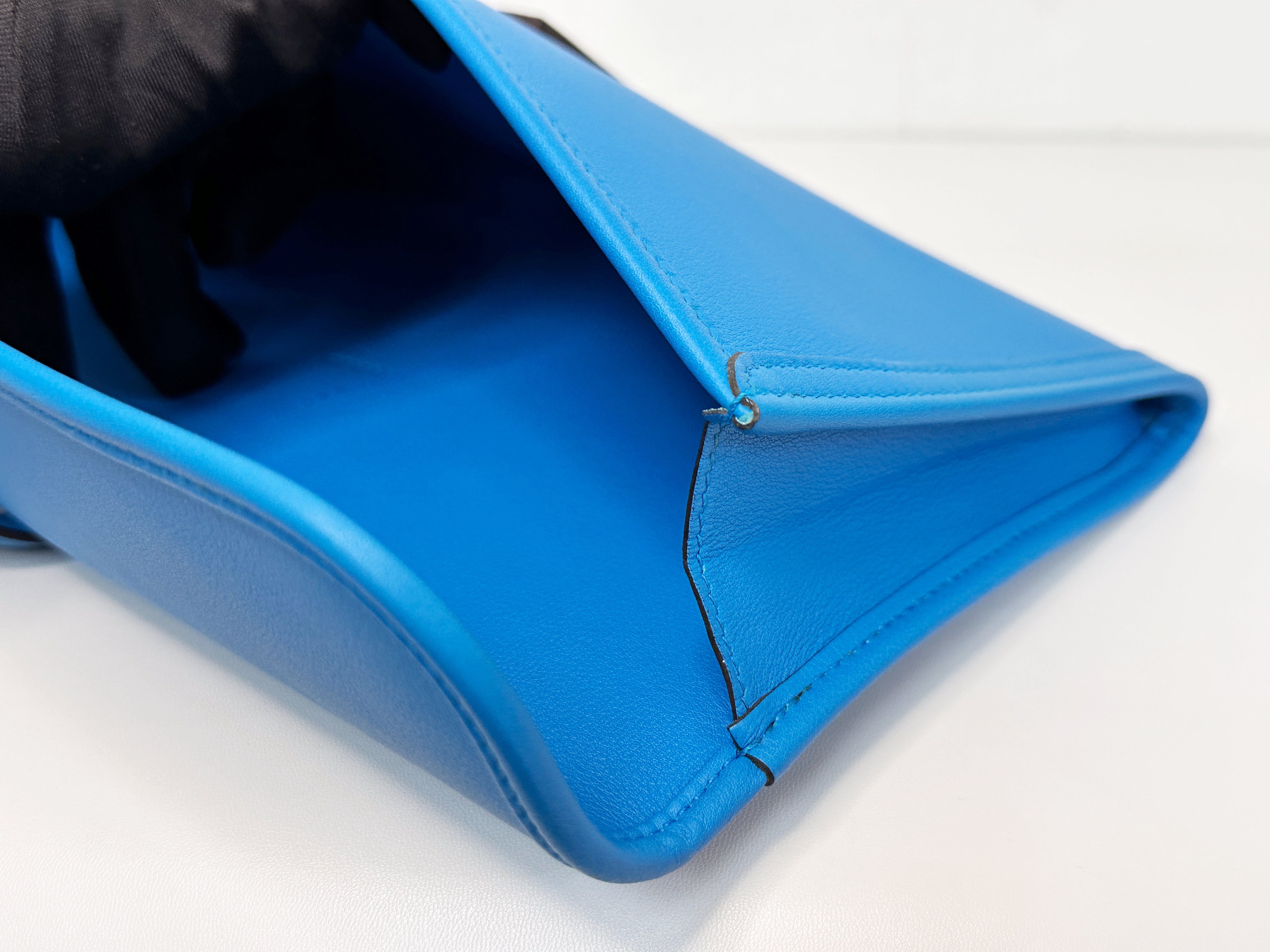 Hermes Jige Elan 29 Blue in Evercolor