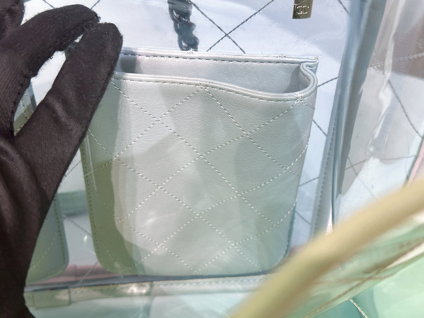 Chanel Coco Splash Bag Green/Pink/Blue 2584 holo card