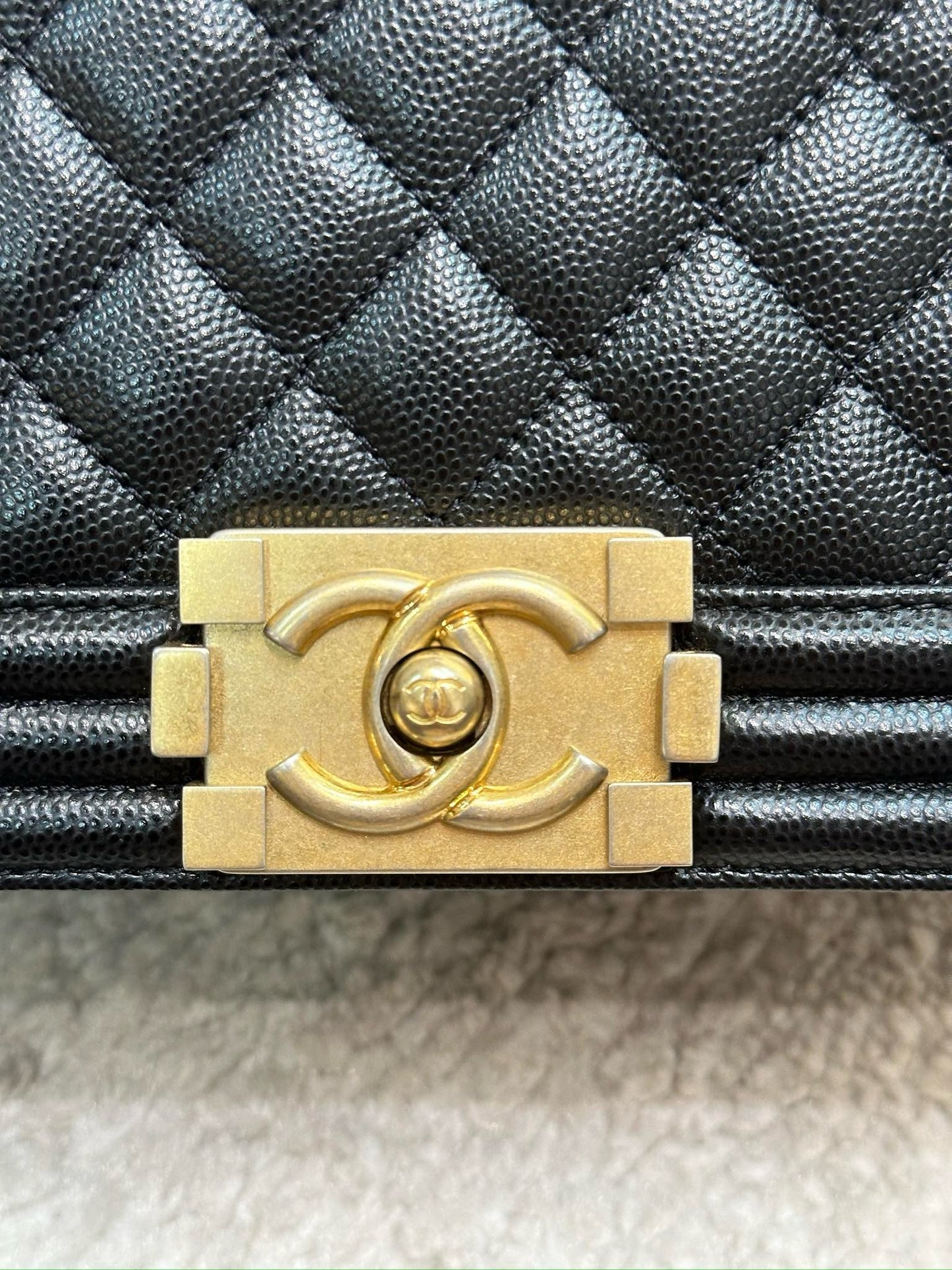 Chanel Medium Caviar LeBoy Bag Black GHW