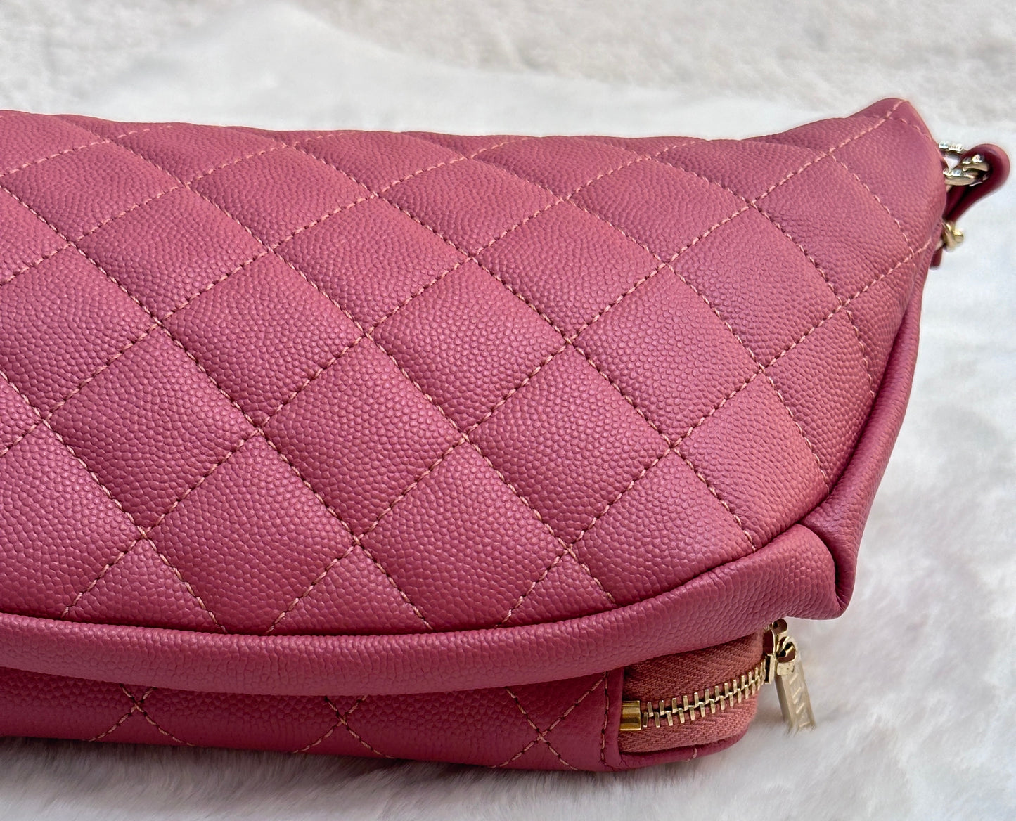 Chanel Pink Quilted Waist Bag