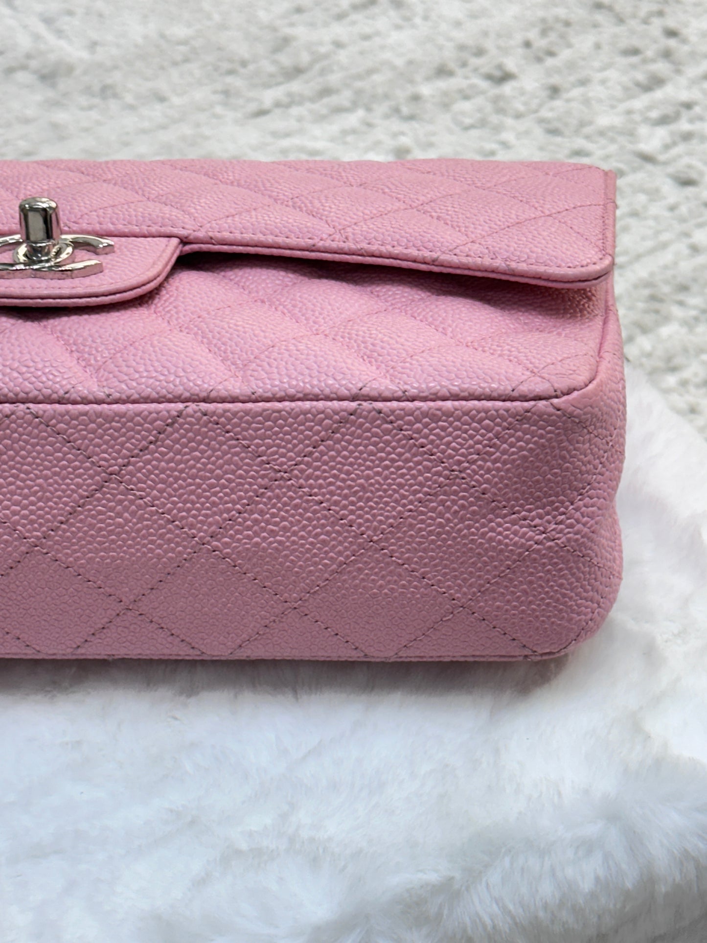 Chanel Medium Caviar Classic Double Flap Pink