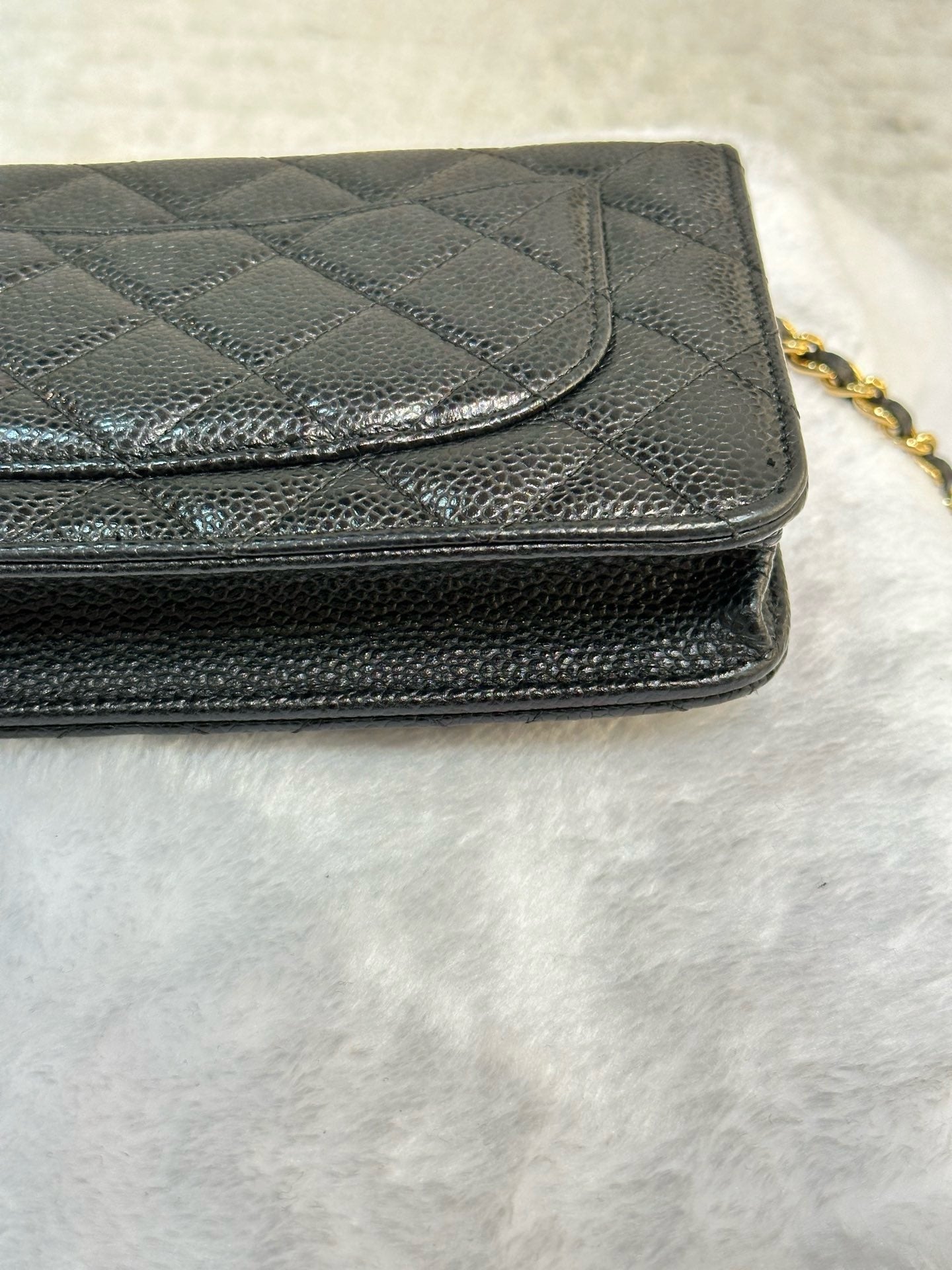 Chanel Classic Wallet on Chain Caviar Black GHW 28 Holo