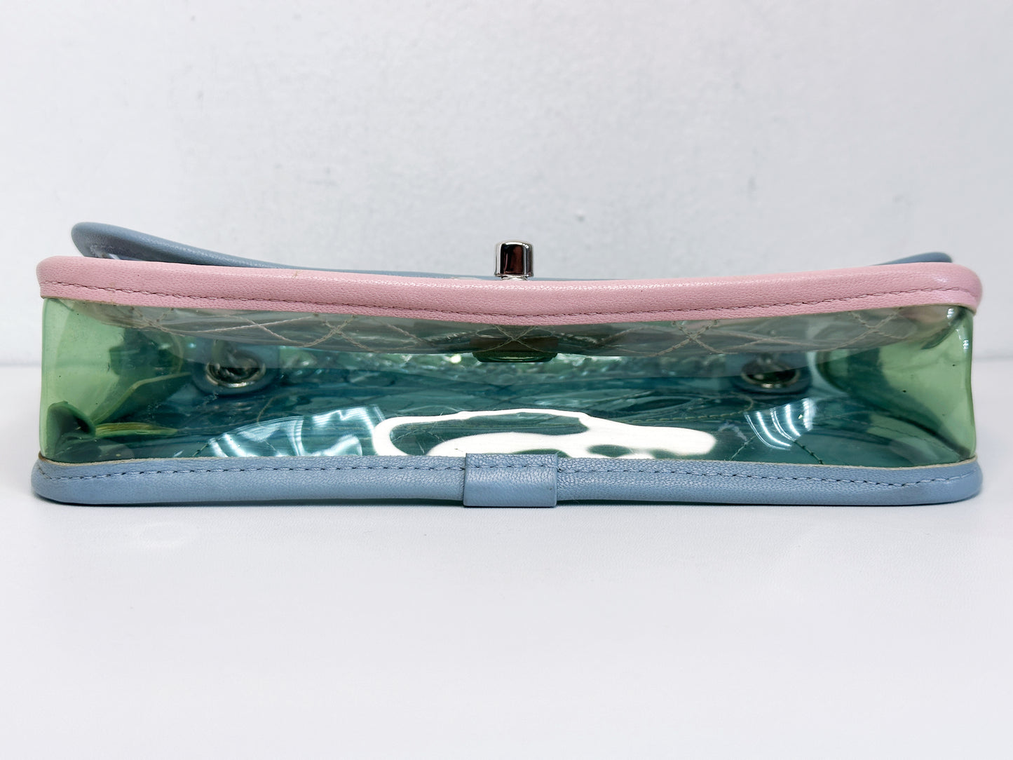 Chanel Coco Splash PVC Mini Flap Bag Blue/Green/Pink 2569 holo