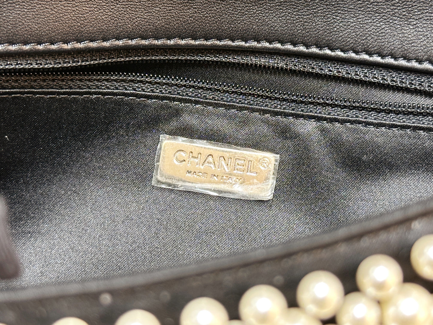 Chanel 19S Pearl On Flap Mini Rectangular Bag LGHW 2750 holo card