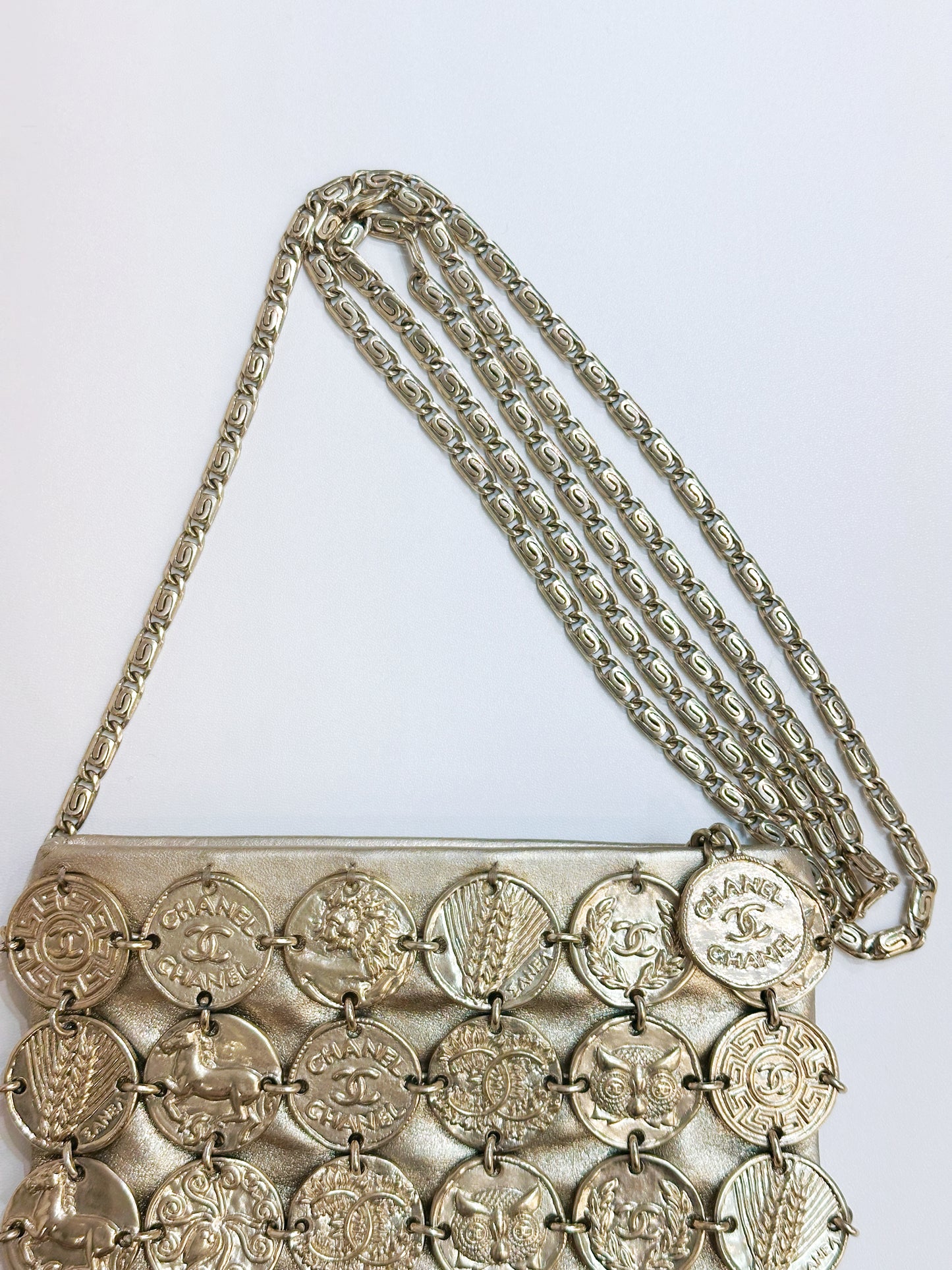 Chanel 18C Gold Medal Evening in Greece Bag Style 2488 holo card