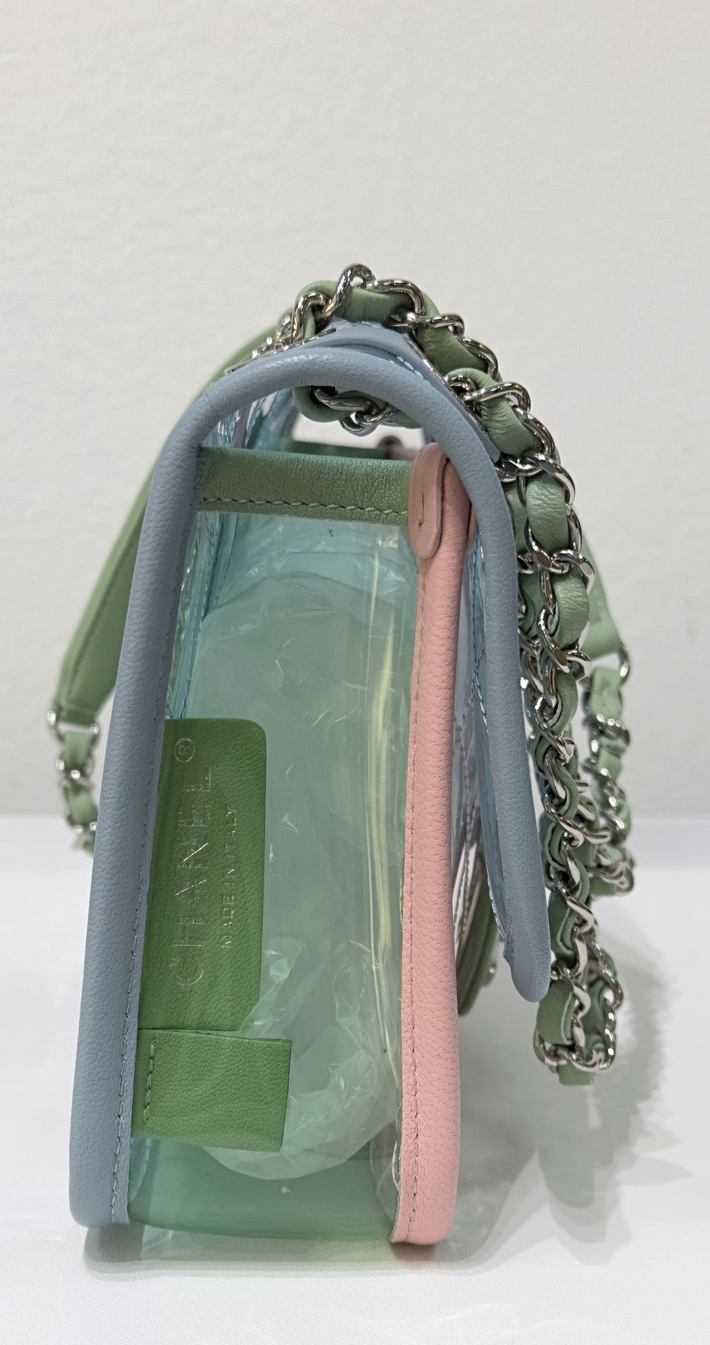 Chanel Medium Coco Splash PVC Flap Bag Blue/Green/Pink SHW