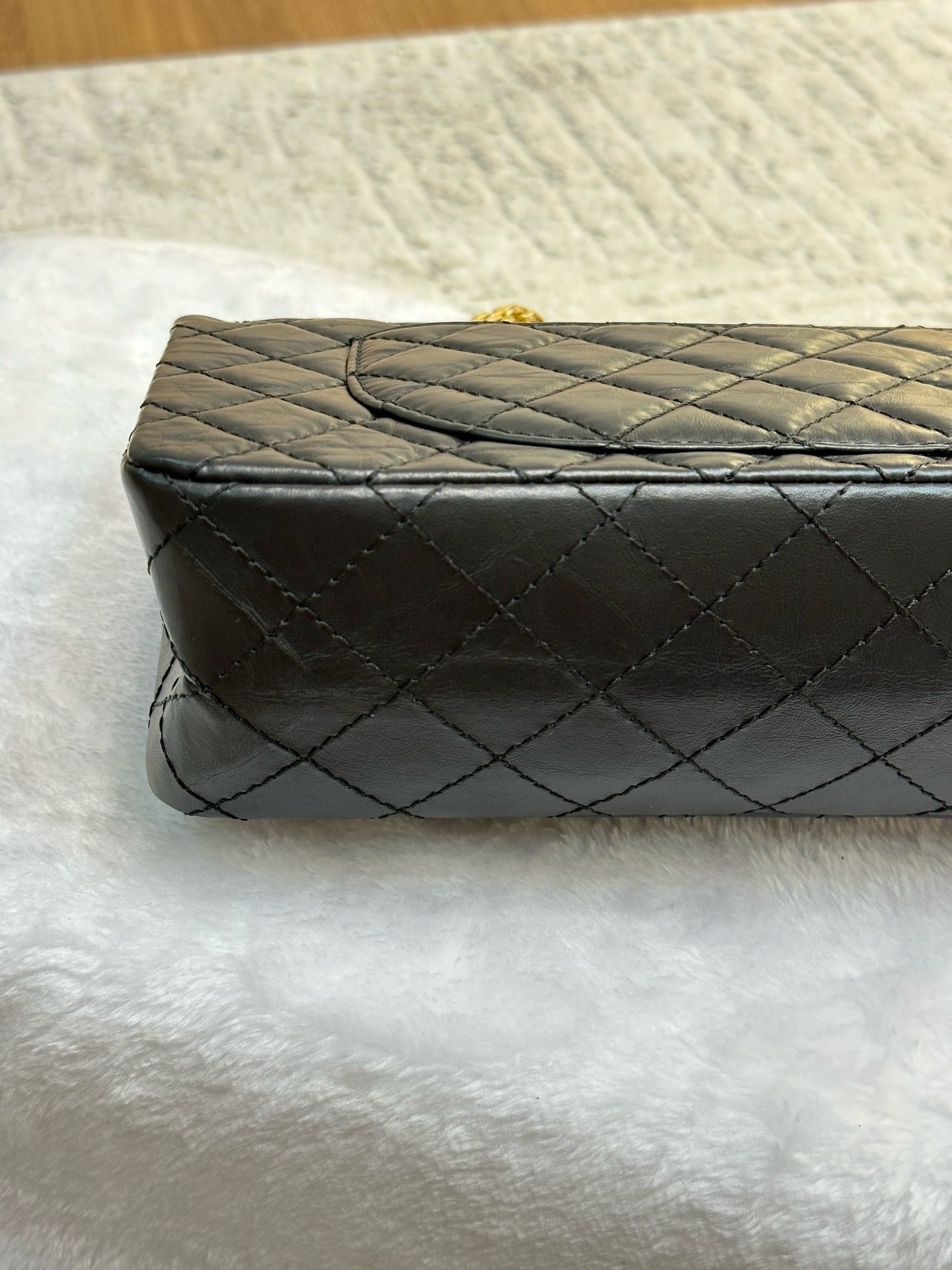 Chanel Small 2.55 Reissue Aged Calfskin Lucky Charms 225 Flap Black