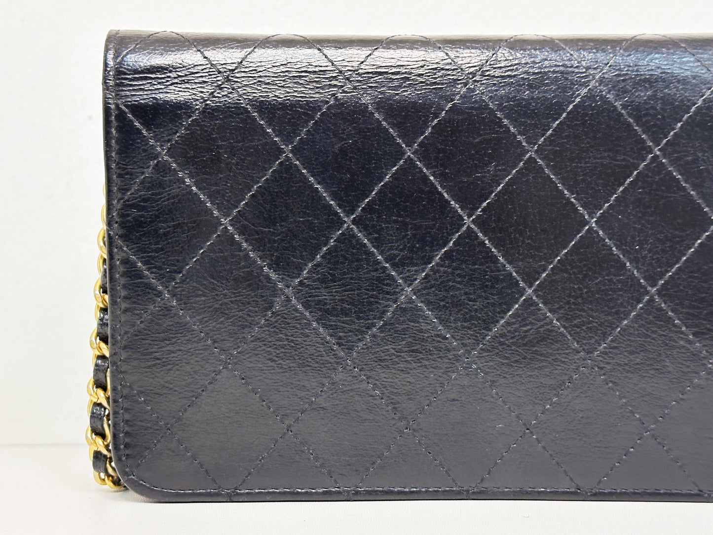 Chanel Golden Class Wallet on Chain Black 2650 holo card