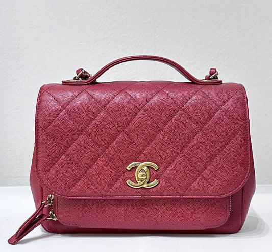 CHANEL Small Business Affinity Bag Red