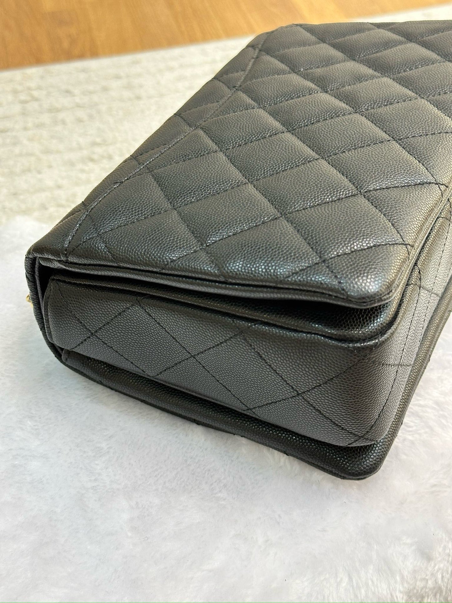 Chanel Caviar Quilted Coco First Flap Black 22K