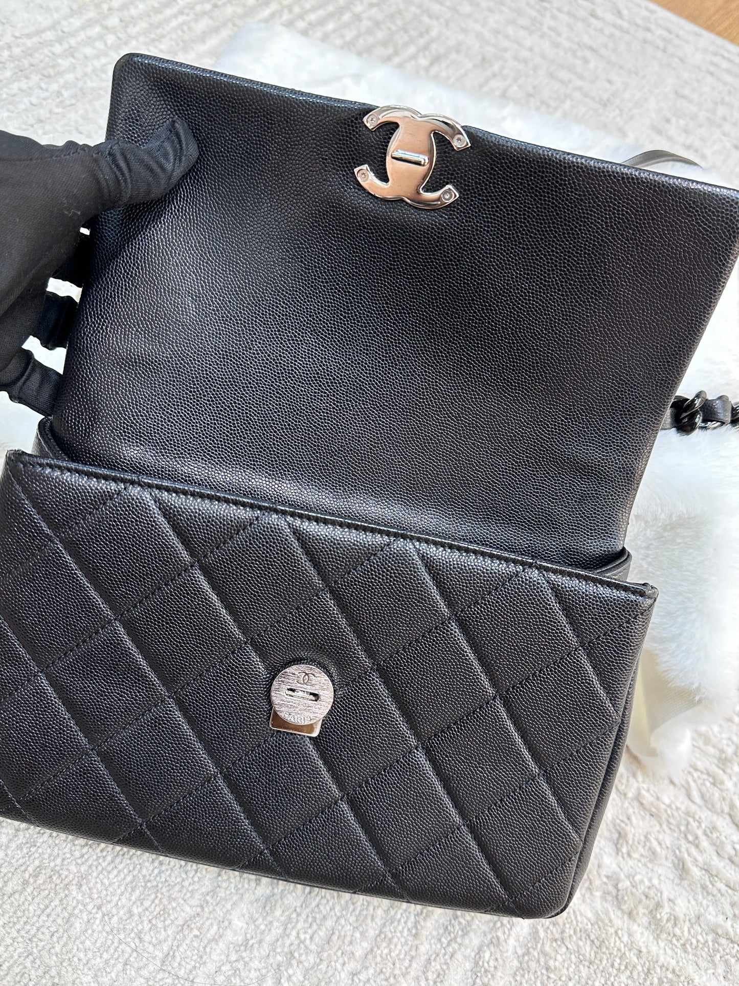 Chanel Caviar Quilted My Everything Small Flap So Black