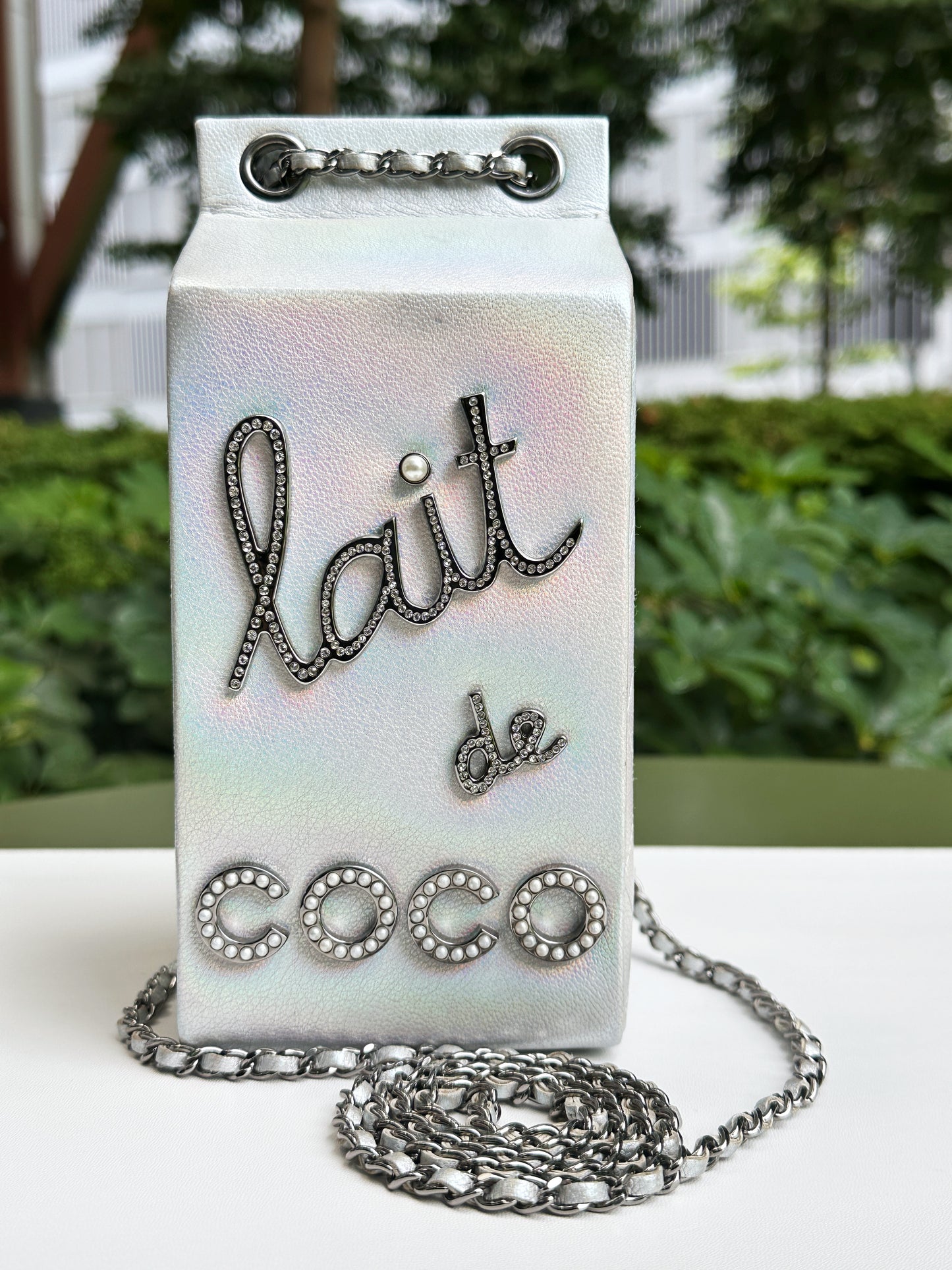 CHANEL RARE LIMITED EDITION LAIT DE COCO MILK CARTON BAG 2033 holo