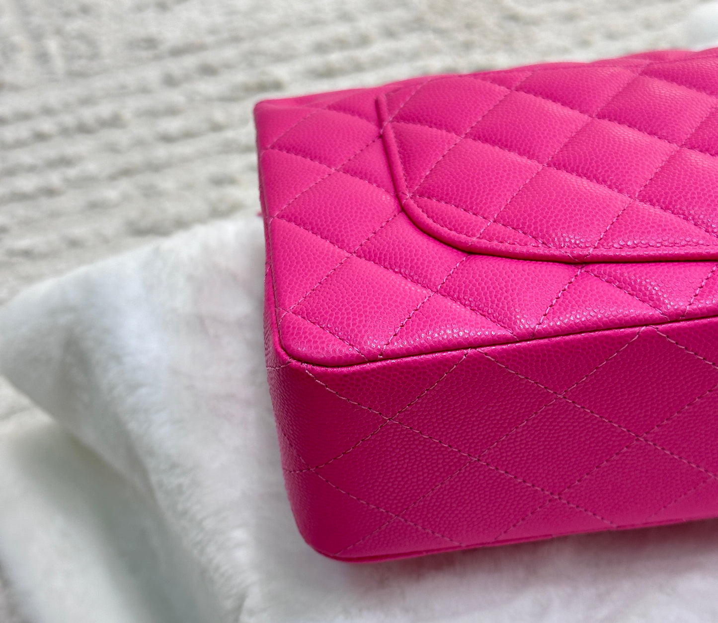 Chanel Classic Quilted Small Double Flap 22K Hot Pink