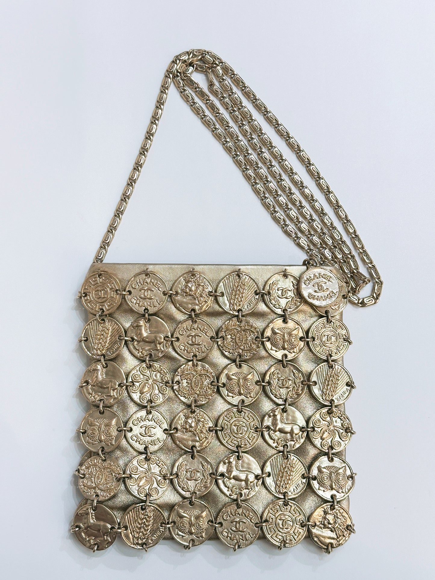 Chanel 18C Gold Medal Evening in Greece Bag Style 2488 holo card