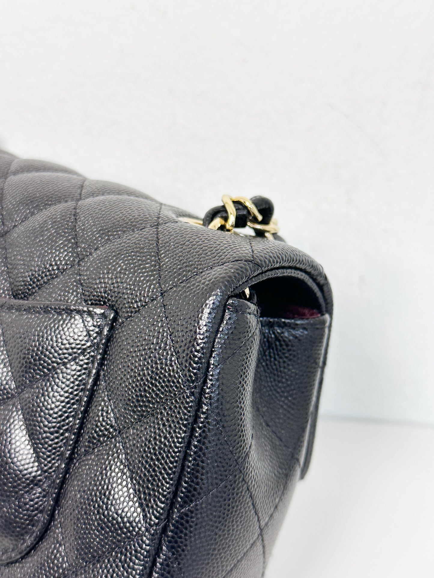 Chanel Mini Rectangular Classic Flap Black Bag 17B LGHW 2456 holo card