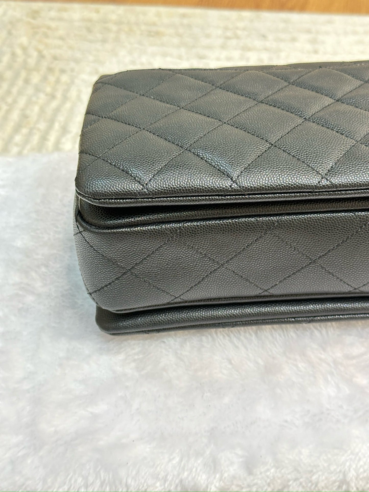 Chanel Caviar Quilted Coco First Flap Black 22K