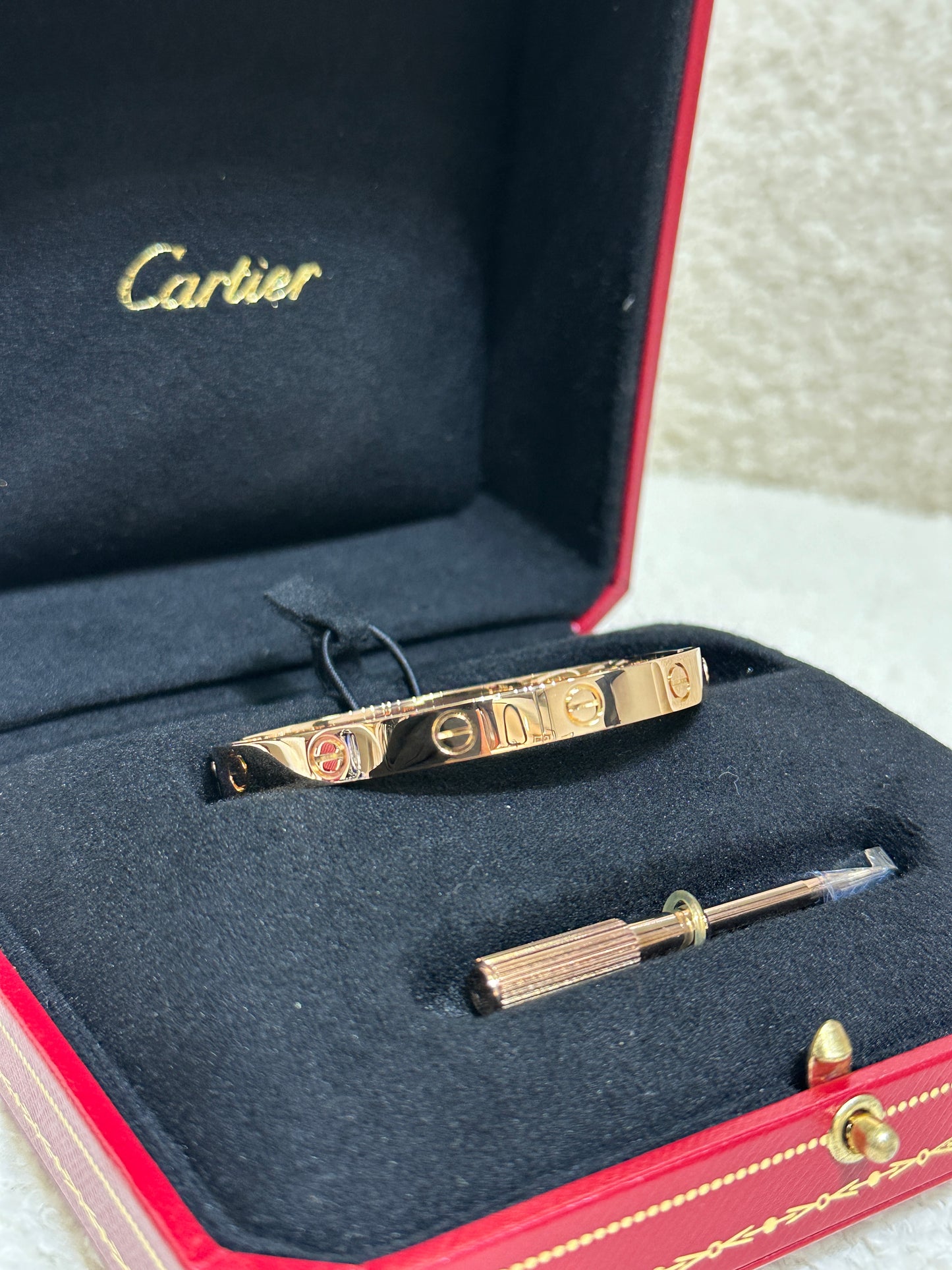 Cartier Love Bracelet Classic Model 18K Yellow Gold CFY XXX