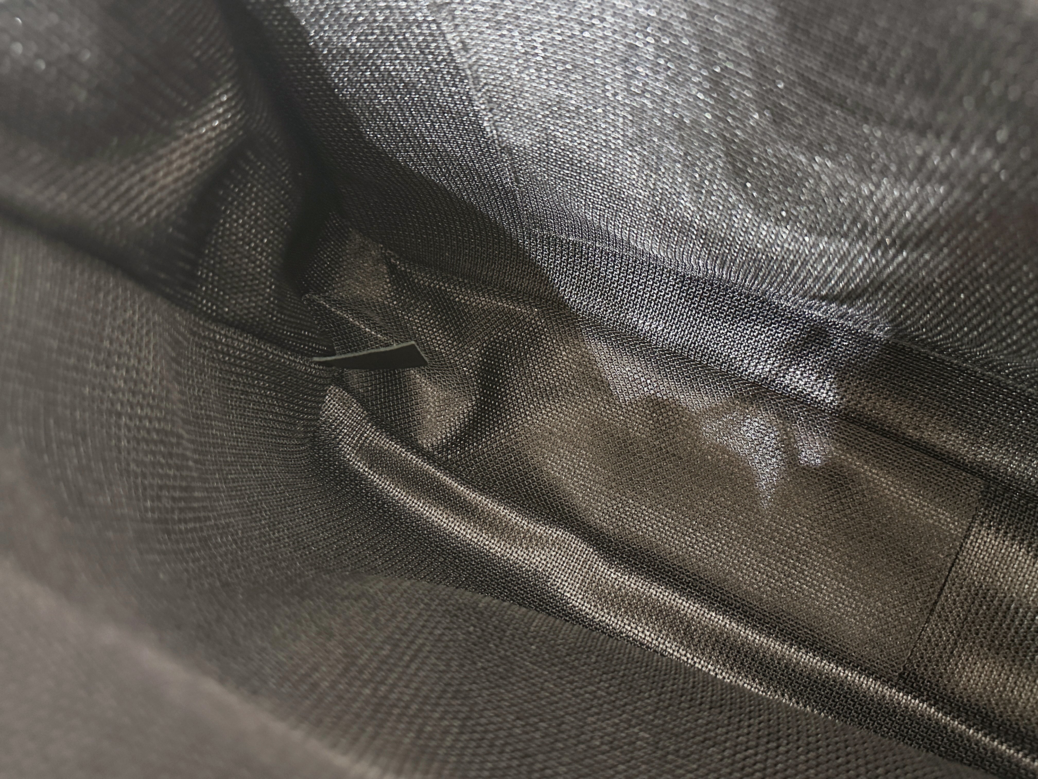 Chanel 2017 Caviar Classic Quilted XXL Travel Flap shoulder bag Metallic Silver SHW 2257 holo card