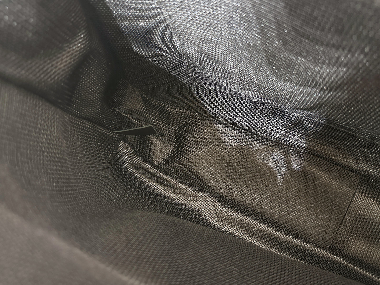 Chanel 2017 Caviar Classic Quilted XXL Travel Flap shoulder bag Metallic Silver SHW 2257 holo card