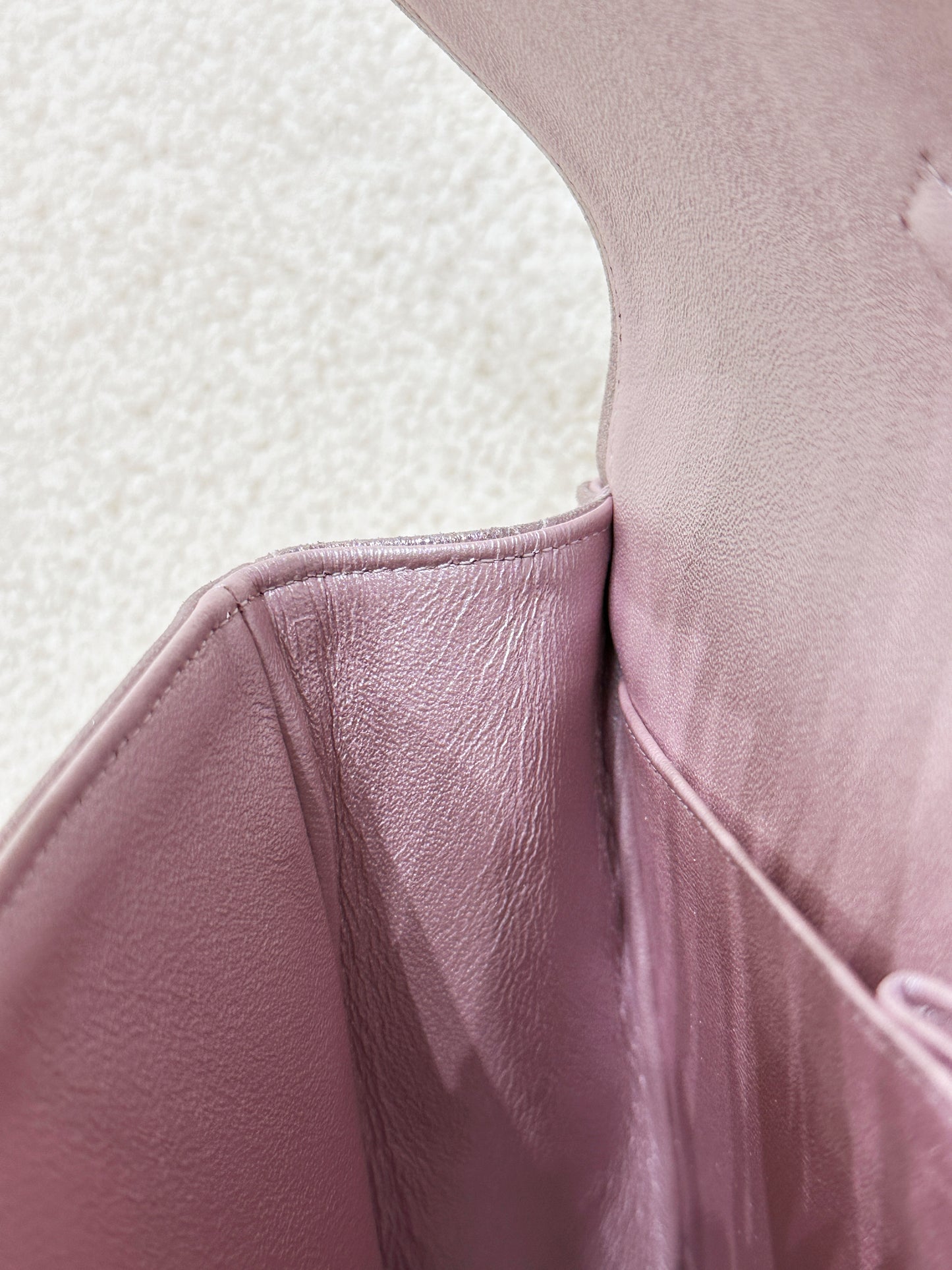 Chanel Classic Quilted Medium Double Flap Iridescent Pink (Calfskin)LGHW 1998 holo card