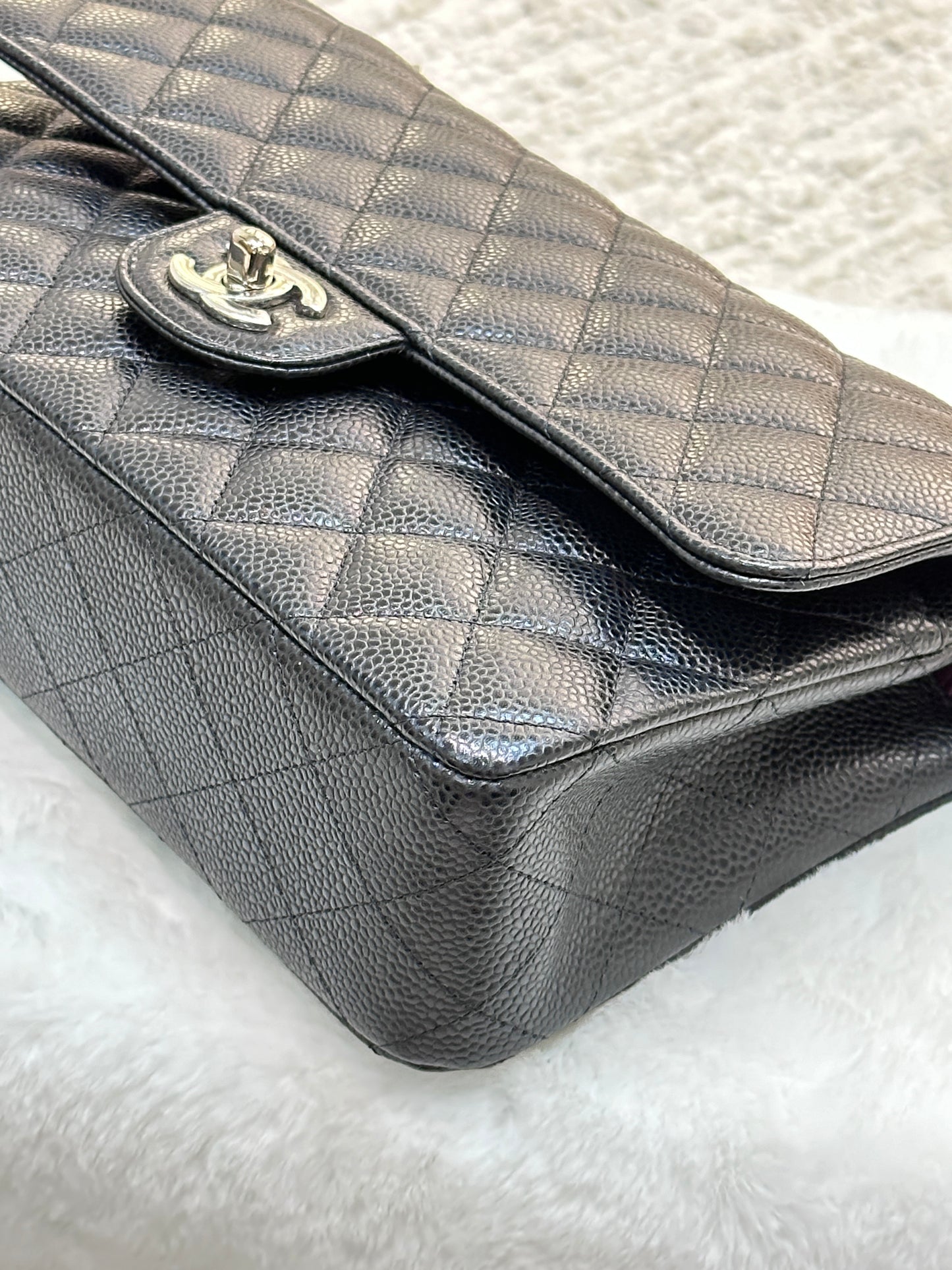 Chanel Medium Classic Flap Bag Caviar Black SHW