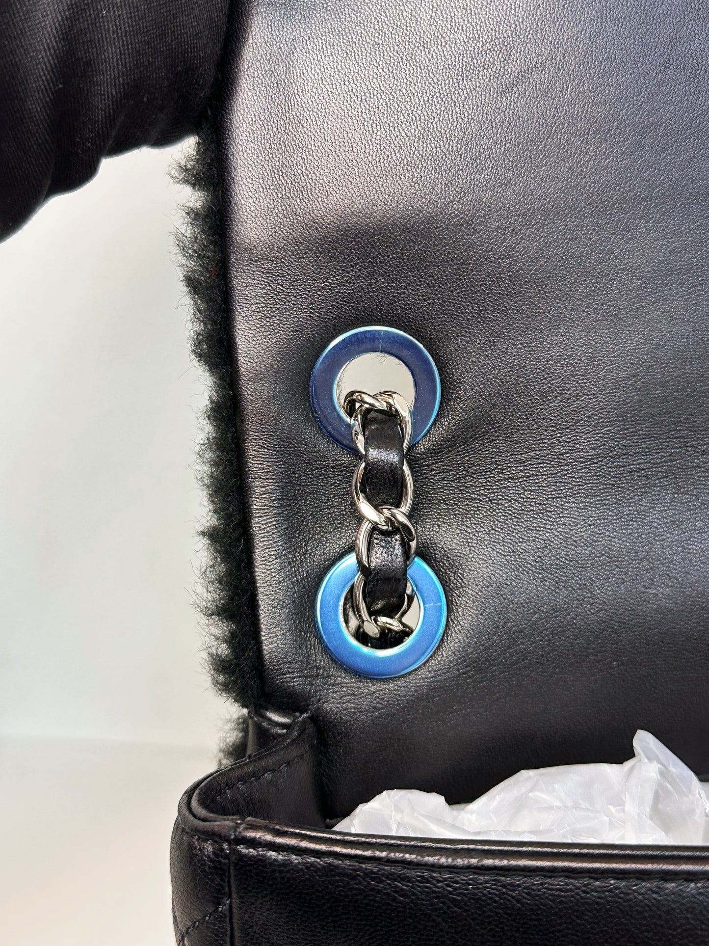 Chanel Medium Classic Flap Pop Art No. 5 Caption Comic Lambskin Black Multicolor Bag 2012 holo card