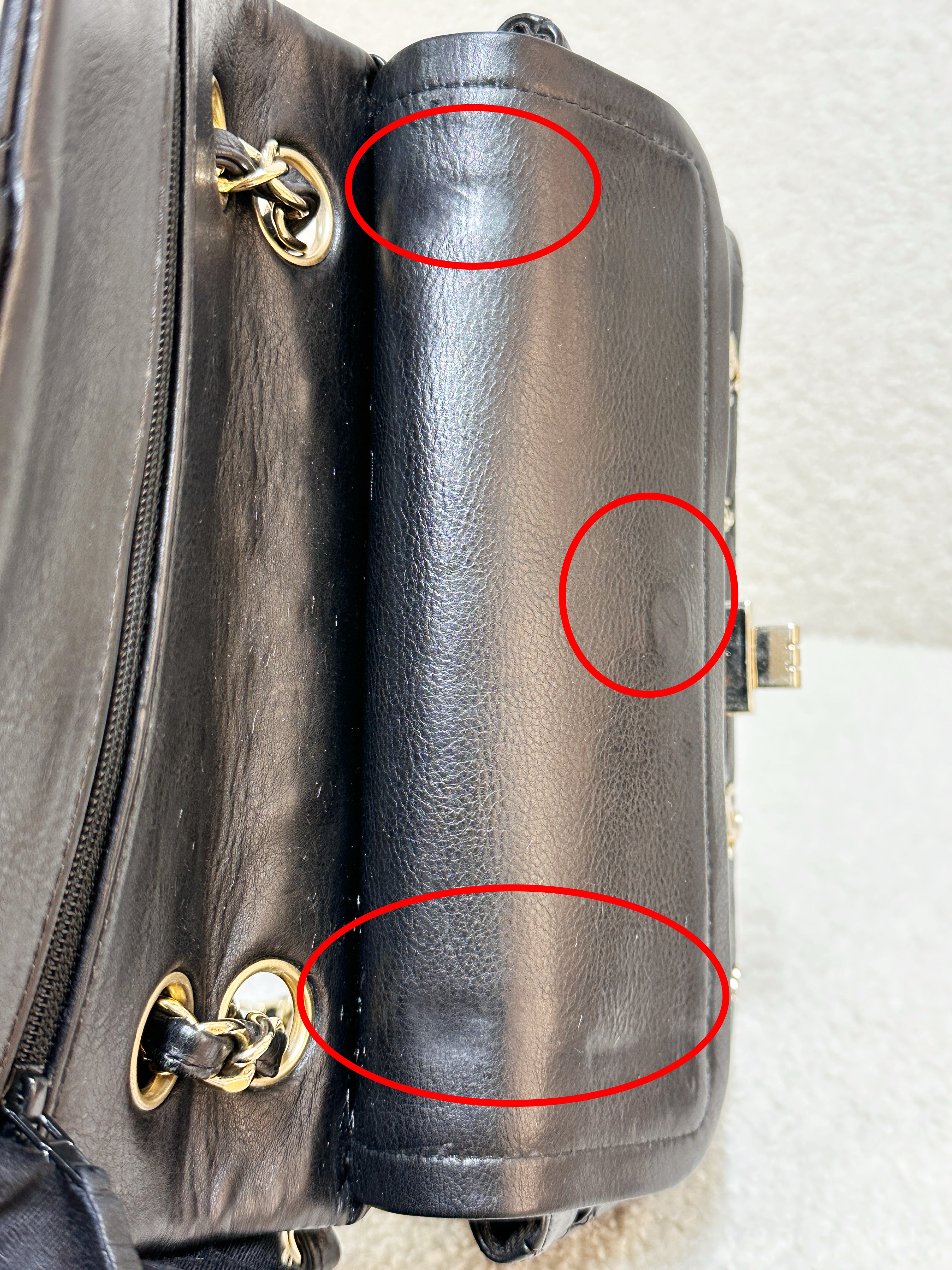 Preloved Authentic 
ChanelBlack Quilted Calfskin 2.55 Reissue 224 Punk CC Charm Flap Gold Hardware, 2007