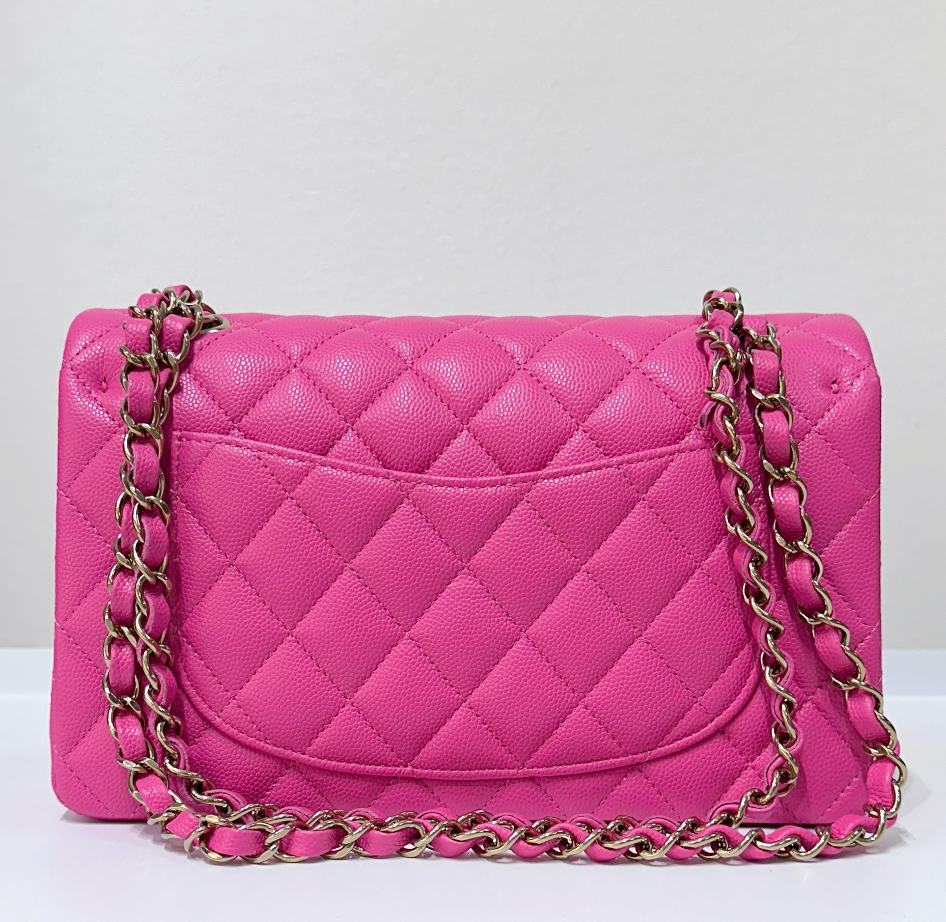 Chanel Classic Quilted Small Double Flap 22K Hot Pink – Jemeryluxury