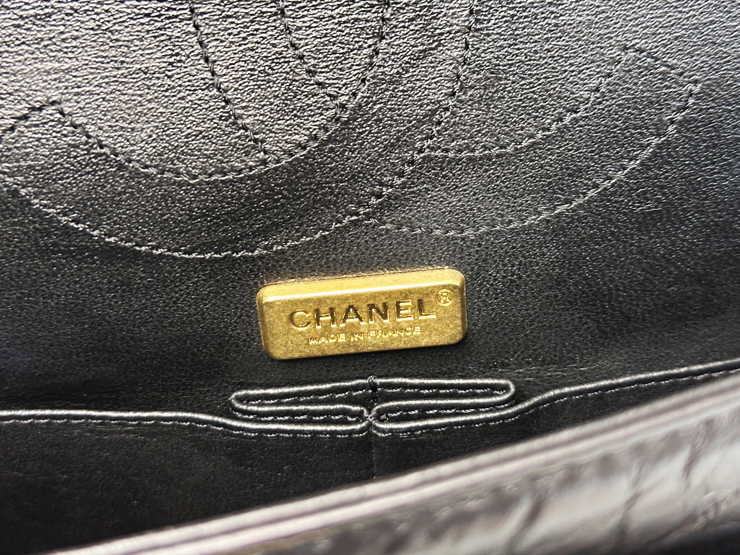 Chanel Small 2.55 Reissue Aged Calfskin Lucky Charms 225 Flap Black GHW