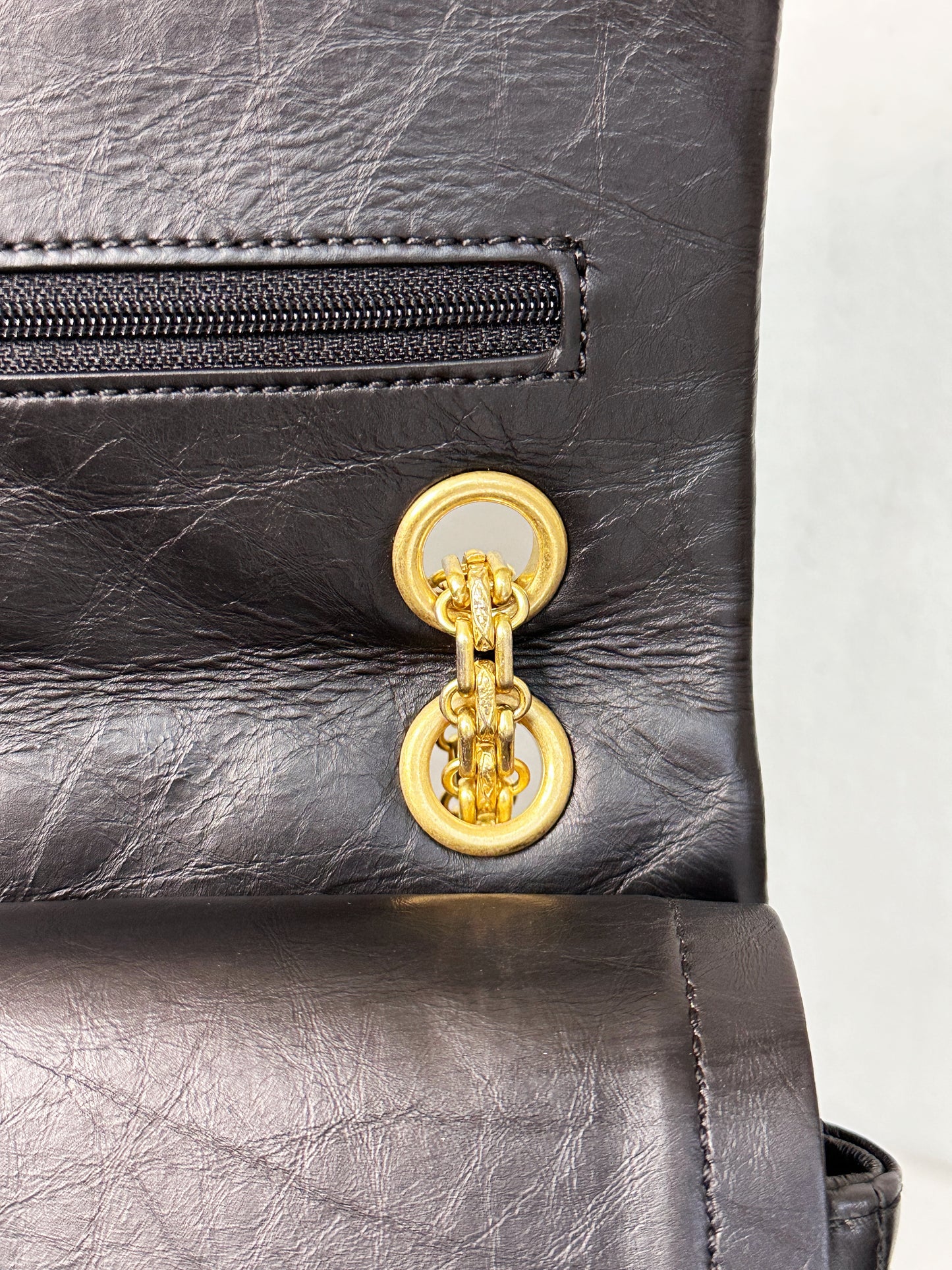 Chanel Small 2.55 Reissue Aged Calfskin Lucky Charms 225 Flap Black GHW