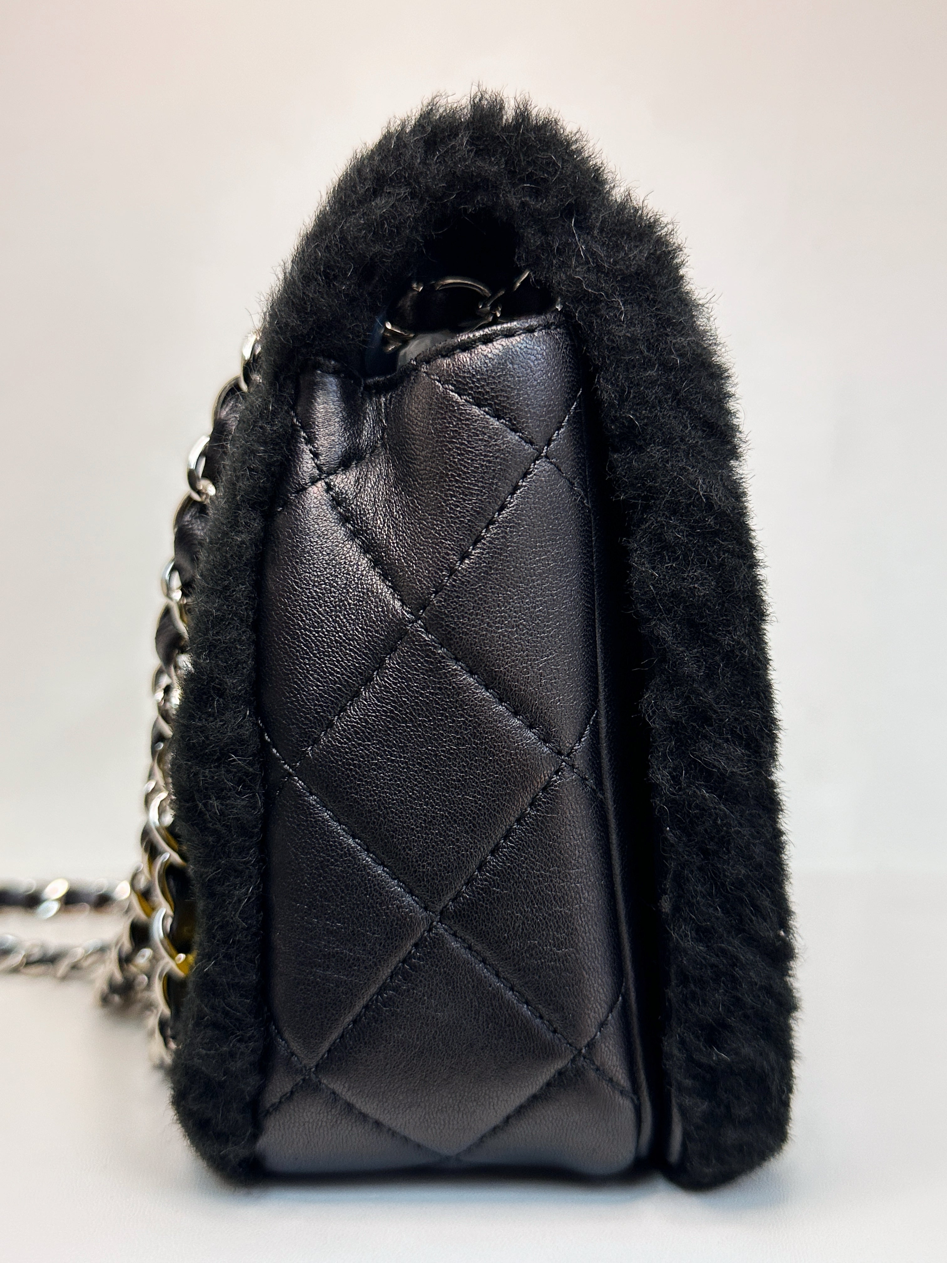 Chanel Medium Classic Flap Pop Art No. 5 Caption Comic Lambskin Black Multicolor Bag 2012 holo card