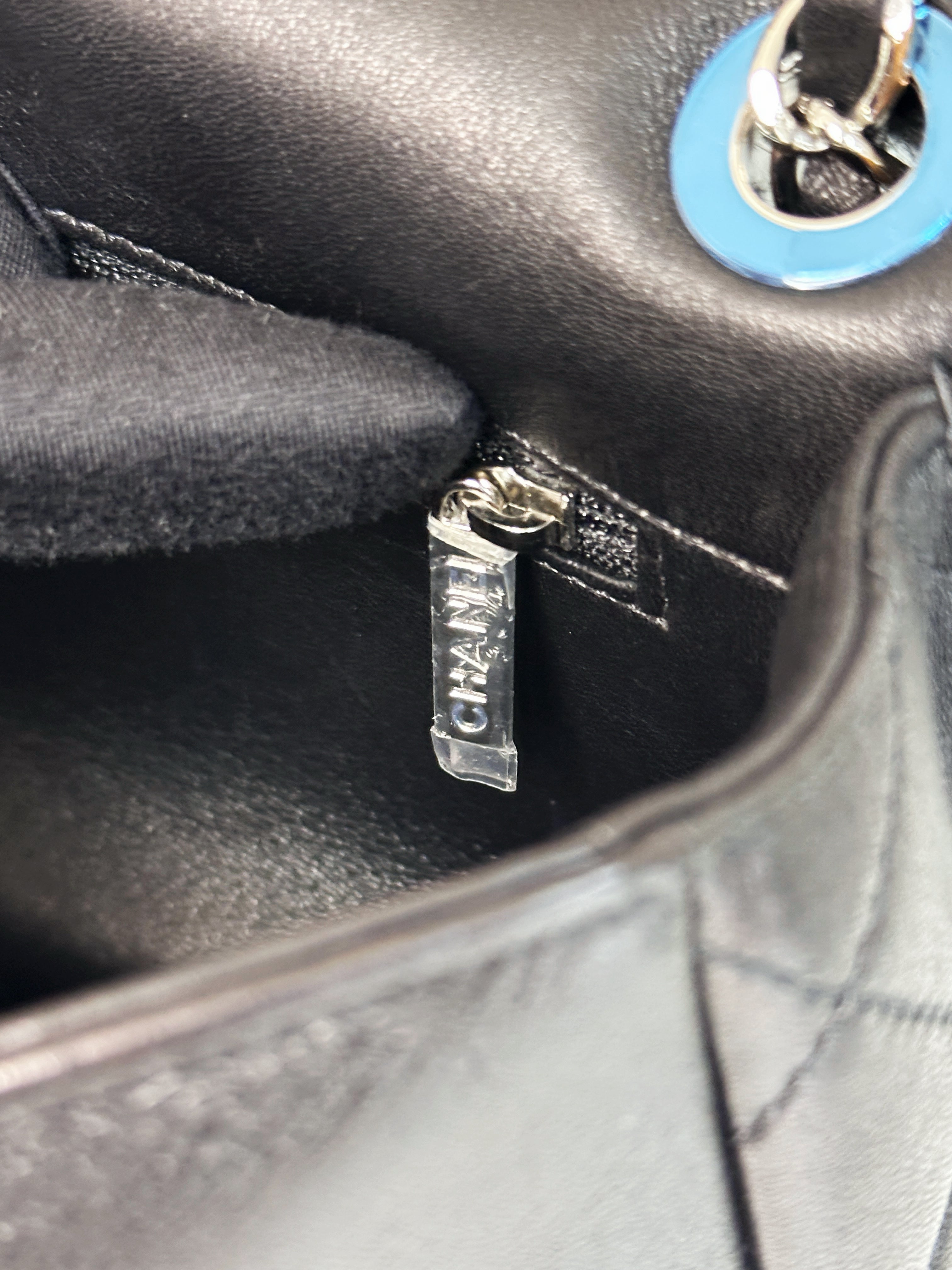 Chanel Medium Classic Flap Pop Art No. 5 Caption Comic Lambskin Black Multicolor Bag 2012 holo card