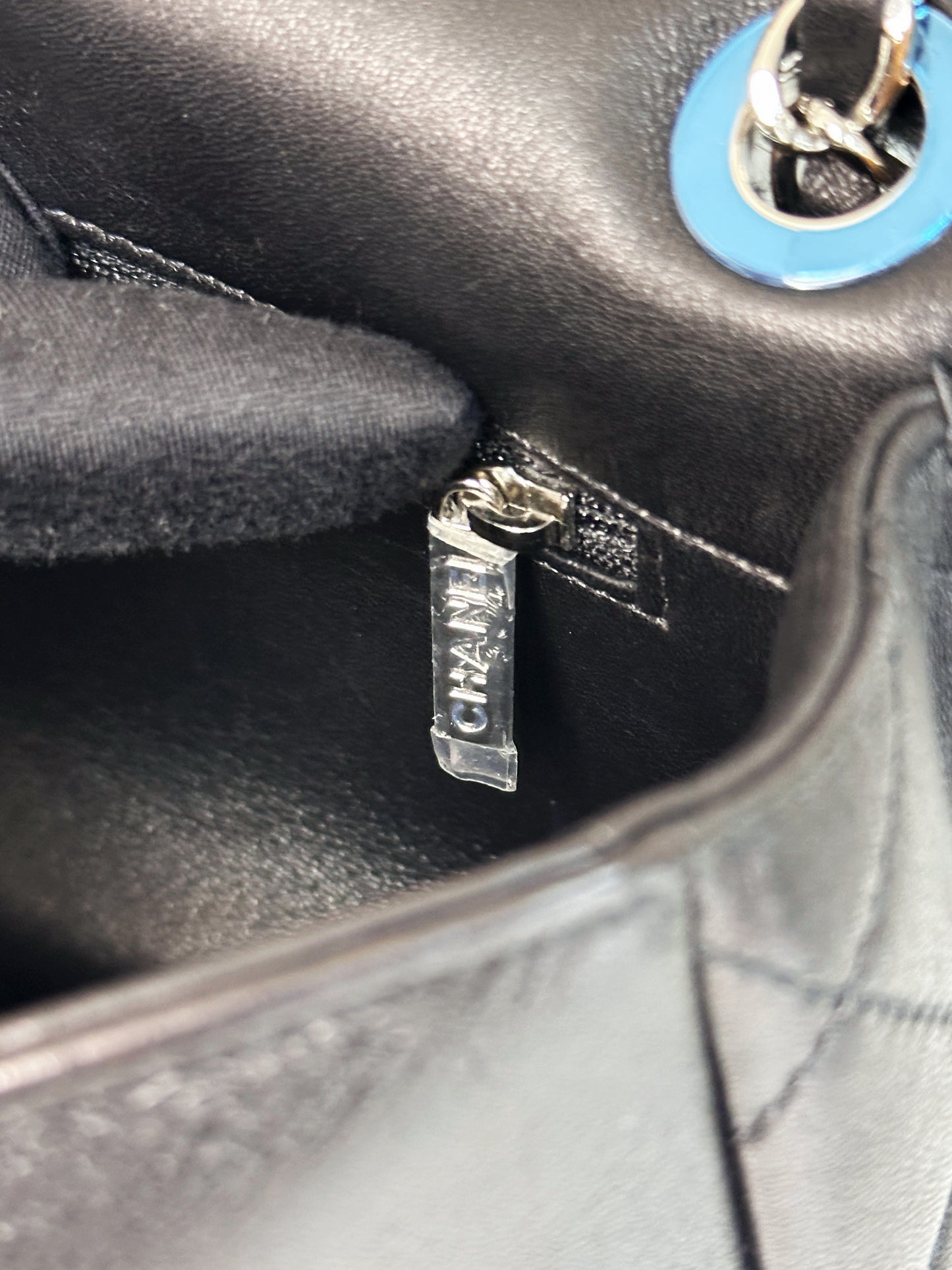 Chanel Medium Classic Flap Pop Art No. 5 Caption Comic Lambskin Black Multicolor Bag 2012 holo card