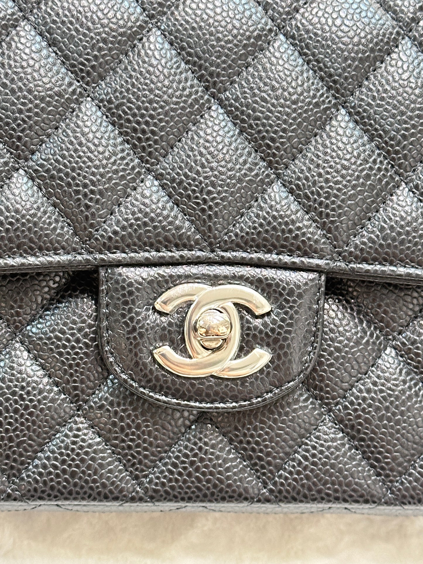 Chanel Medium Classic Flap Bag Caviar Black SHW