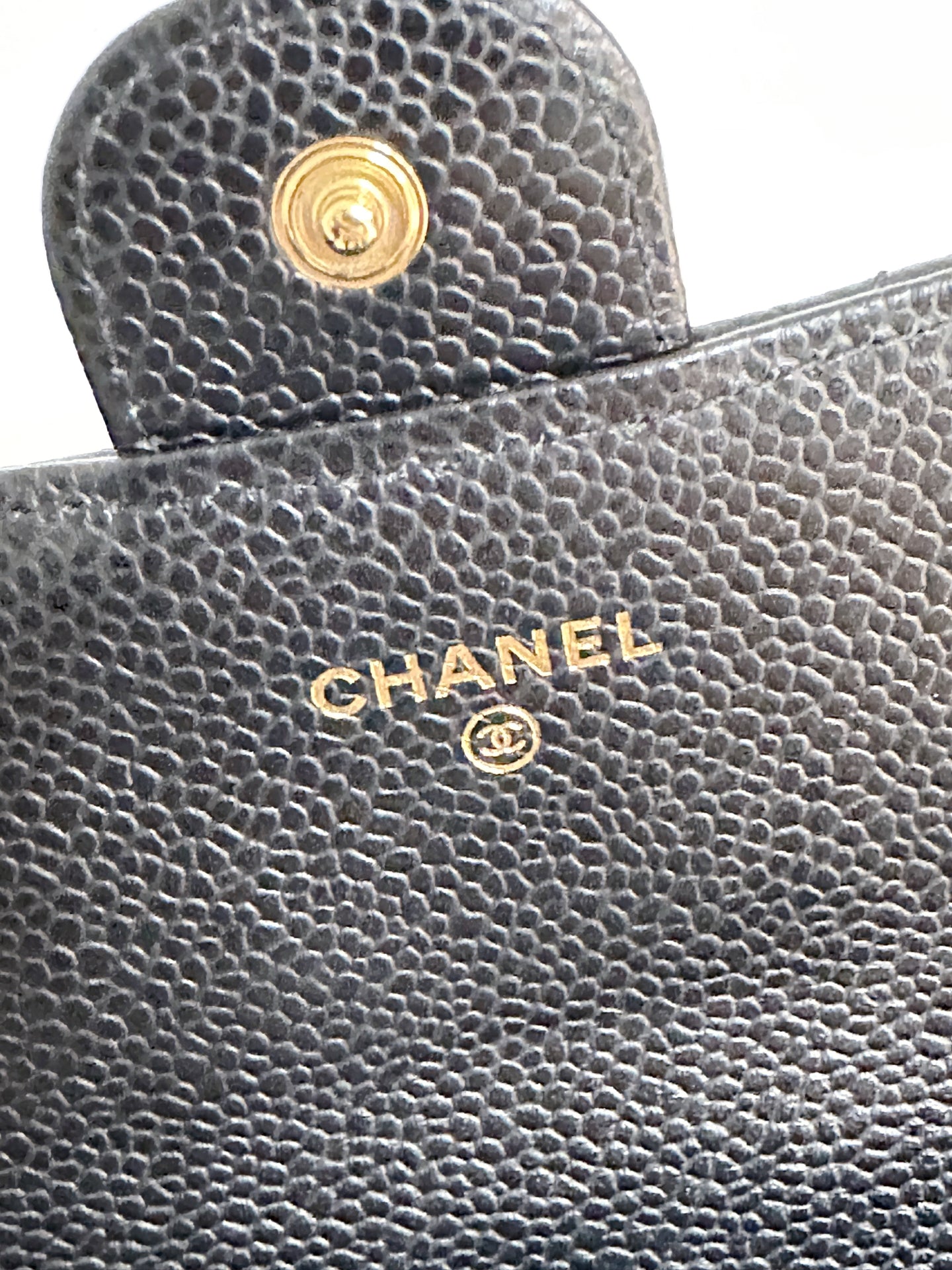 Chanel Classic Flap Long Wallet in GHW 3198 holo card